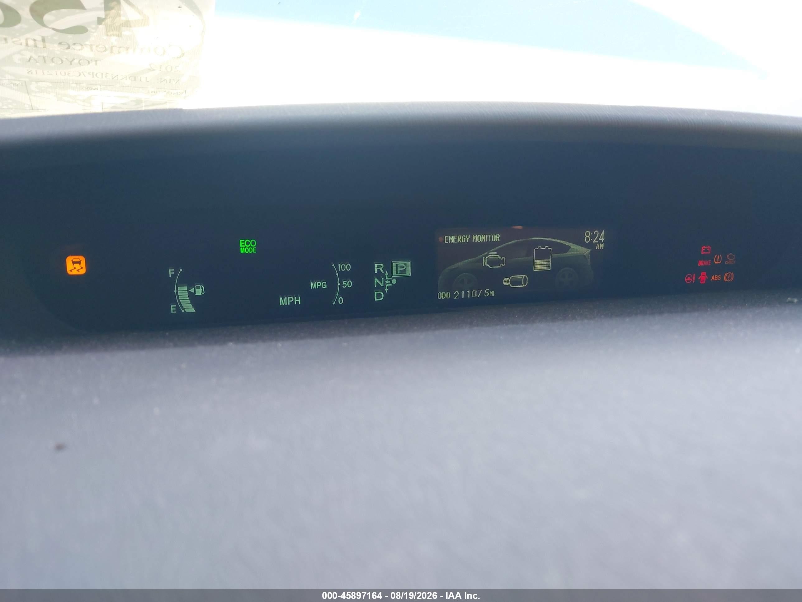 2012 Toyota Prius Plug-in   Teal vin: JTDKN3DP7C3012118
