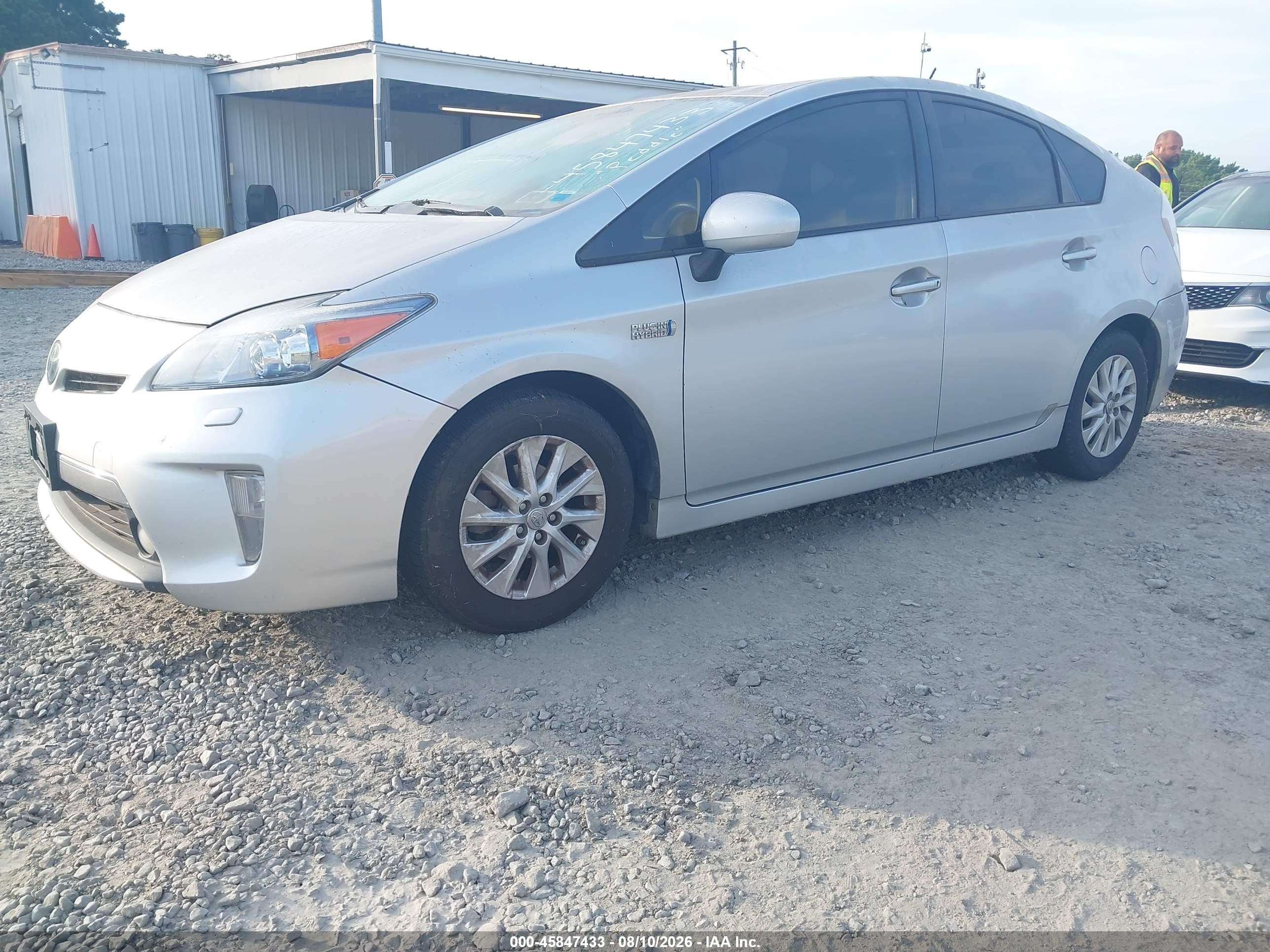 2012 Toyota Prius Plug-in Advanced Silver vin: JTDKN3DP7C3027587