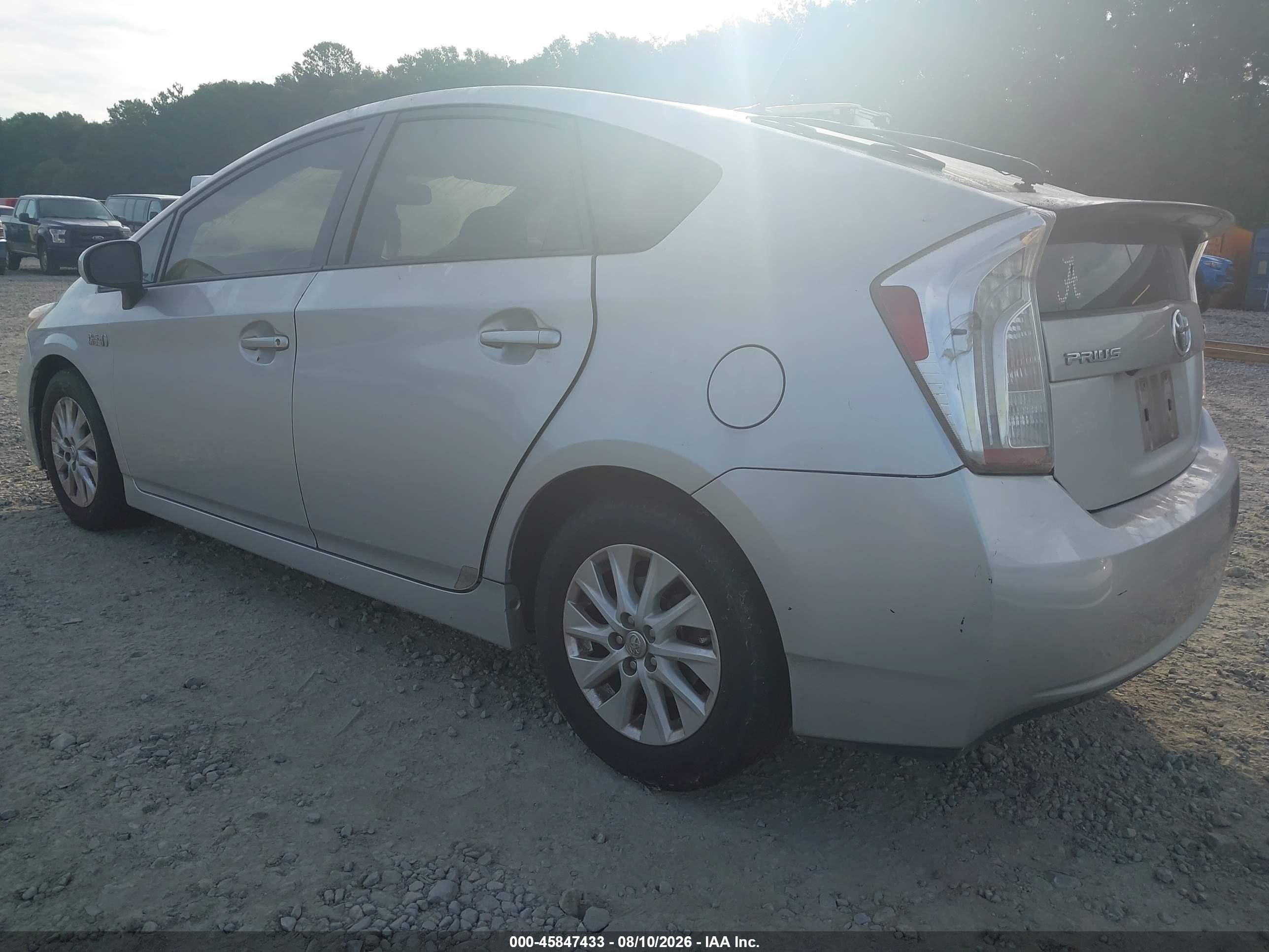 2012 Toyota Prius Plug-in Advanced Silver vin: JTDKN3DP7C3027587