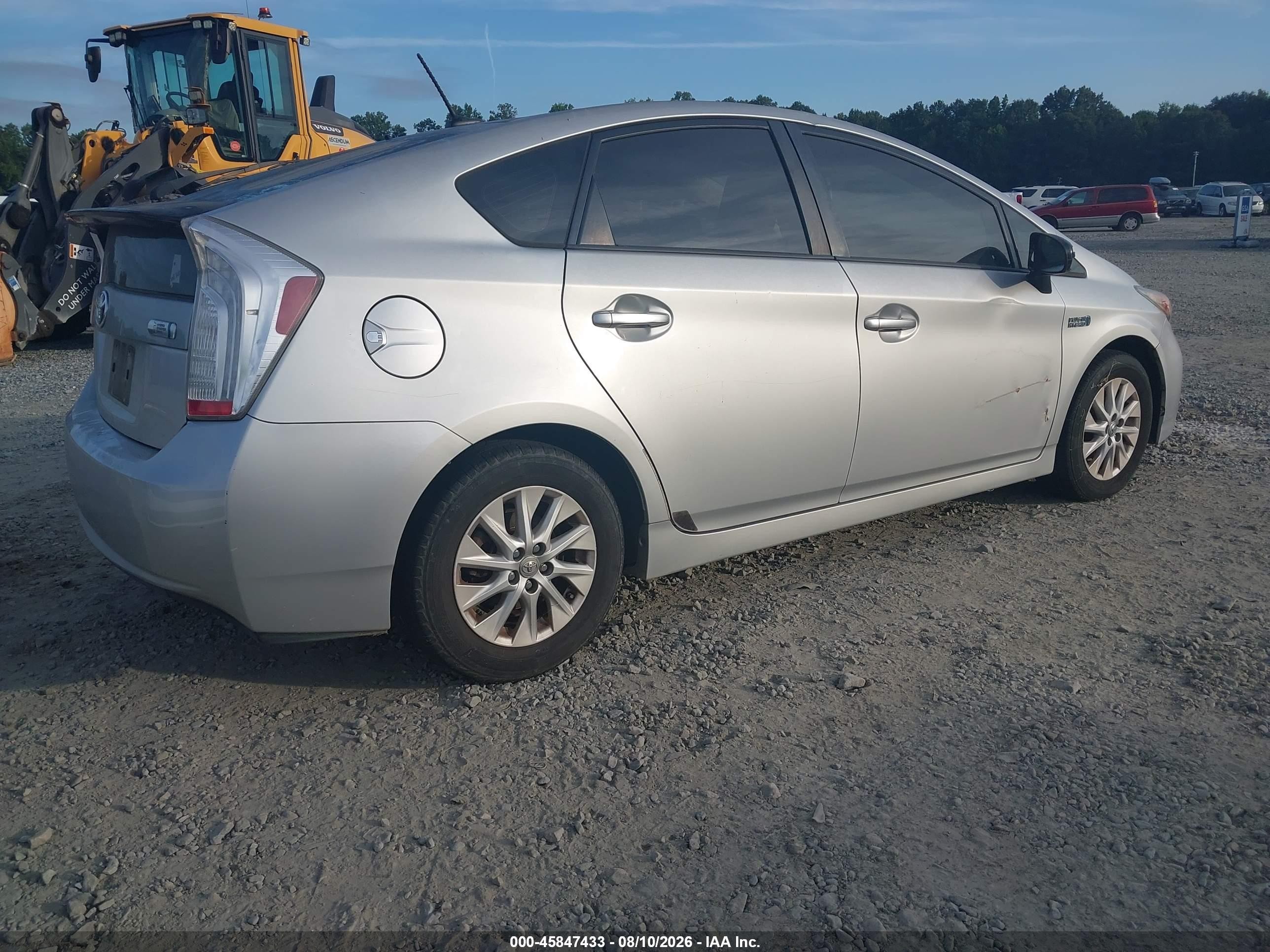 2012 Toyota Prius Plug-in Advanced Silver vin: JTDKN3DP7C3027587