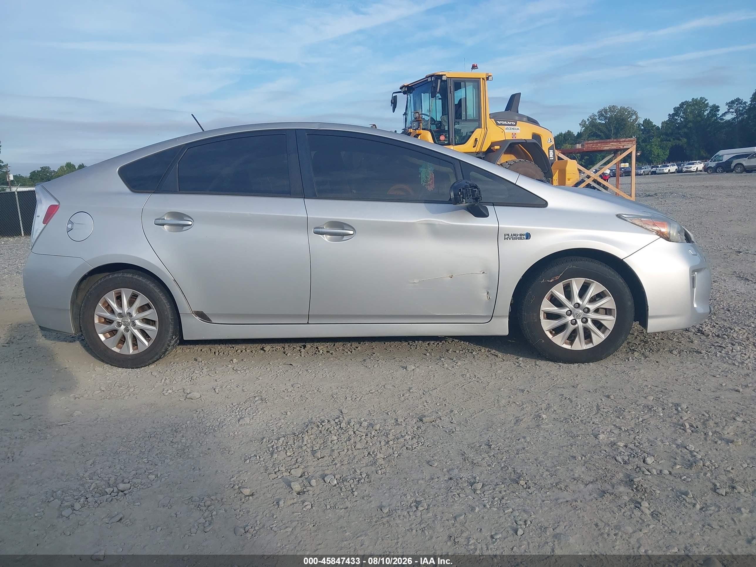 2012 Toyota Prius Plug-in Advanced Silver vin: JTDKN3DP7C3027587