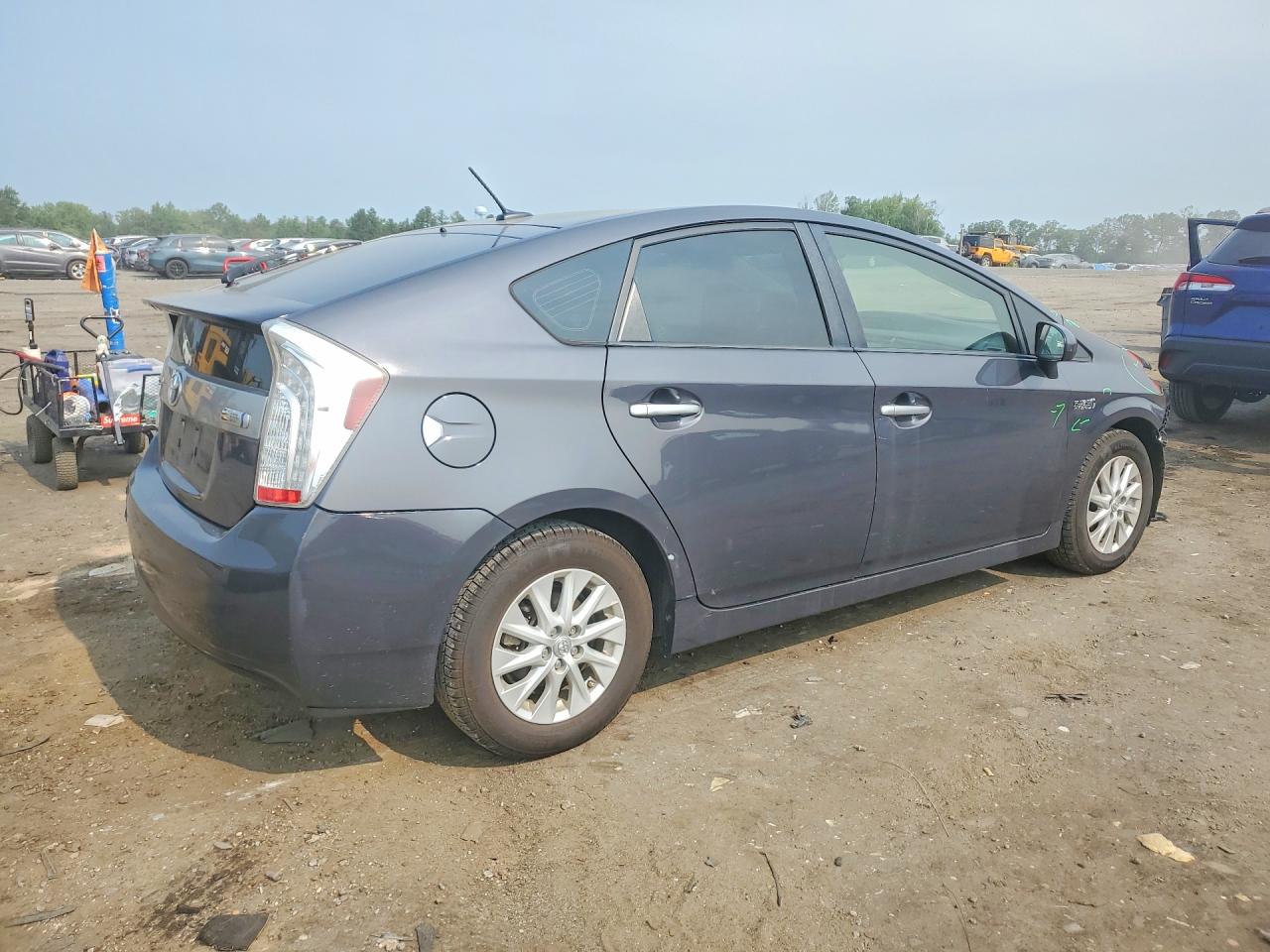 2013 Toyota Prius Plug-in Hybrid Base Gray vin: JTDKN3DP7D3032175