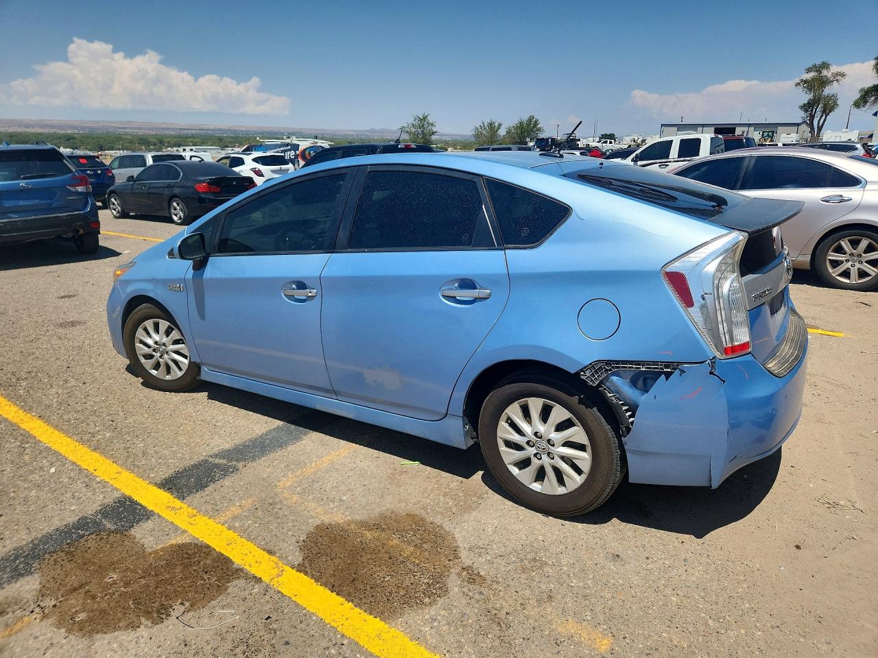 2014 Toyota Prius Plug-in Hybrid Base Blue vin: JTDKN3DP7E3060723