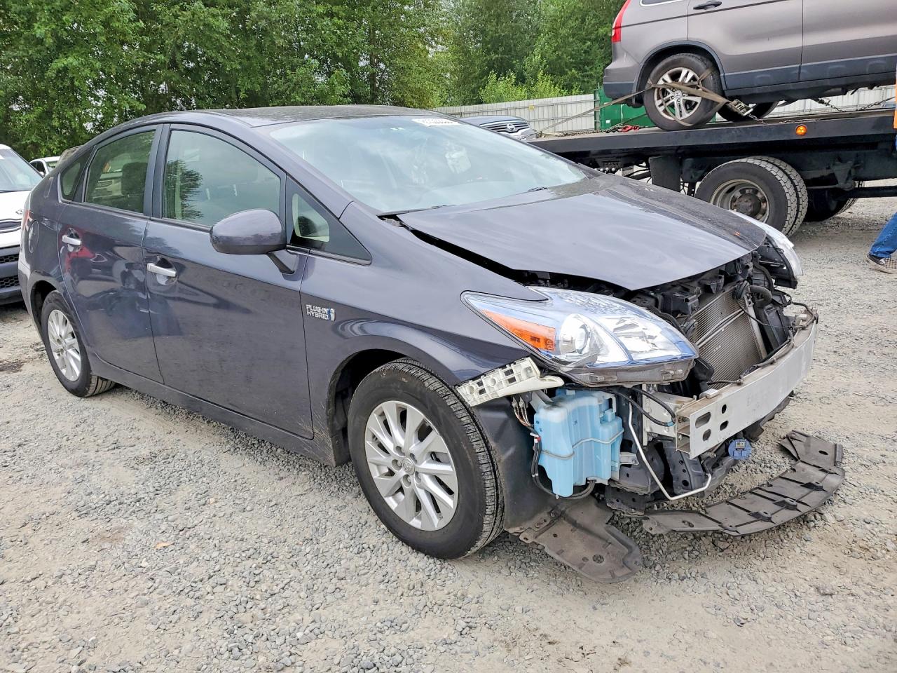 2015 Toyota Prius Plug-in Hybrid Base Gray vin: JTDKN3DP7F3069309