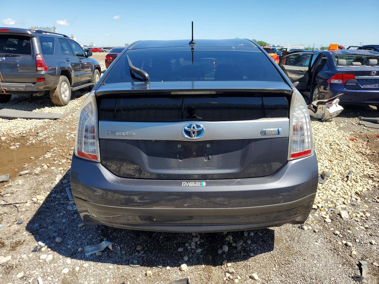 2012 Toyota Prius Plug-in Hybrid Base Gray vin: JTDKN3DP8C3013519