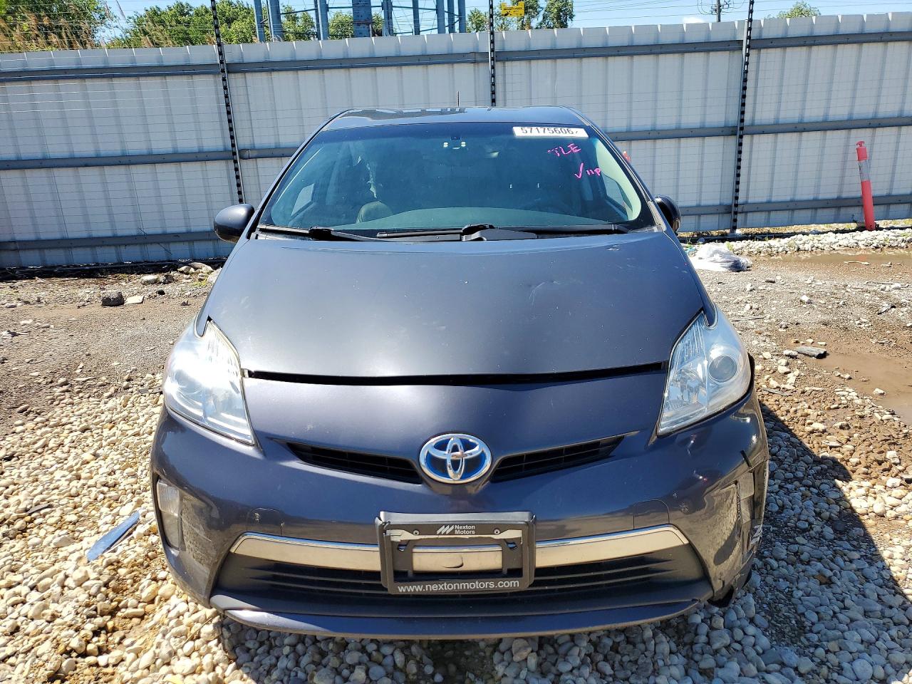 2012 Toyota Prius Plug-in Hybrid Base Gray vin: JTDKN3DP8C3013519