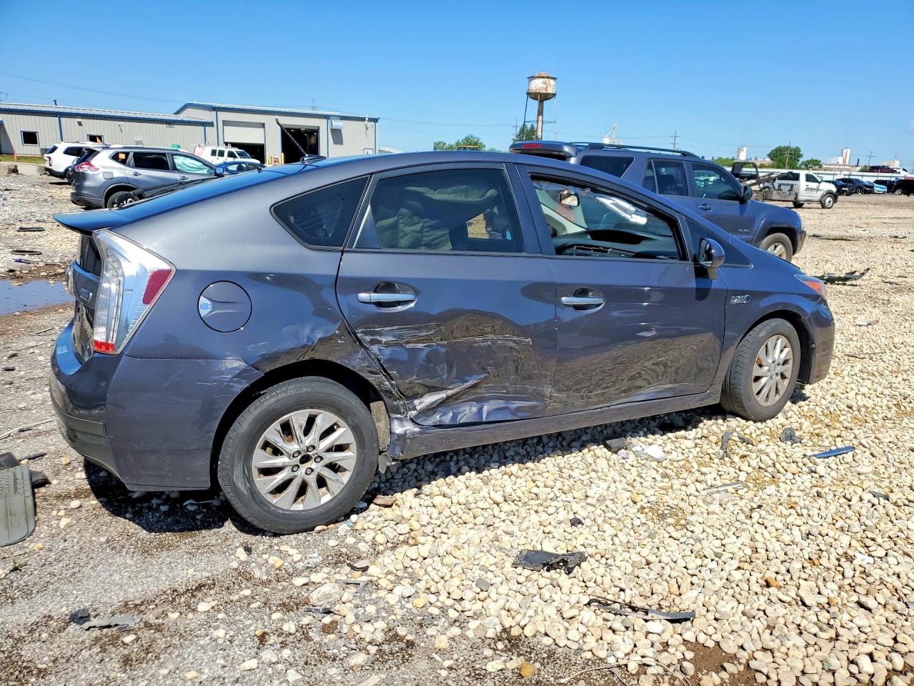 2012 Toyota Prius Plug-in Hybrid Base Gray vin: JTDKN3DP8C3013519