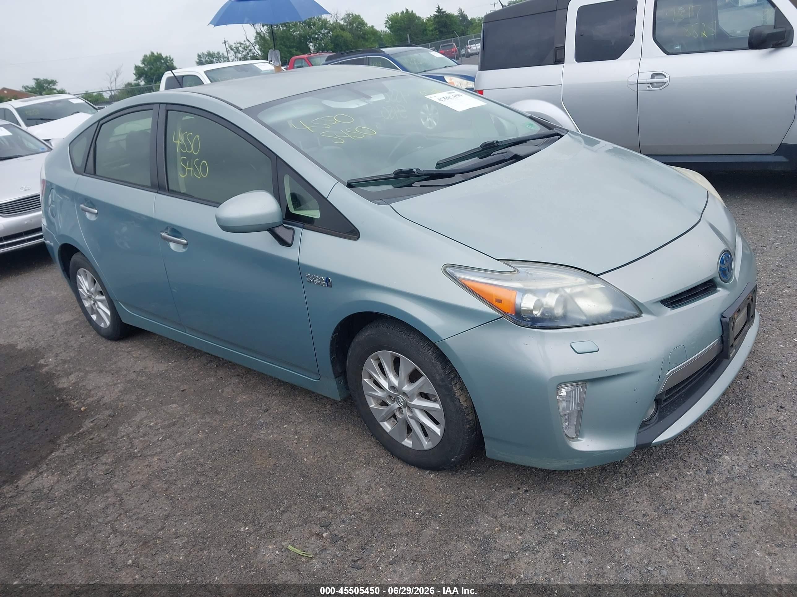 2012 Toyota Prius Plug-in Advanced Teal vin: JTDKN3DP8C3016677