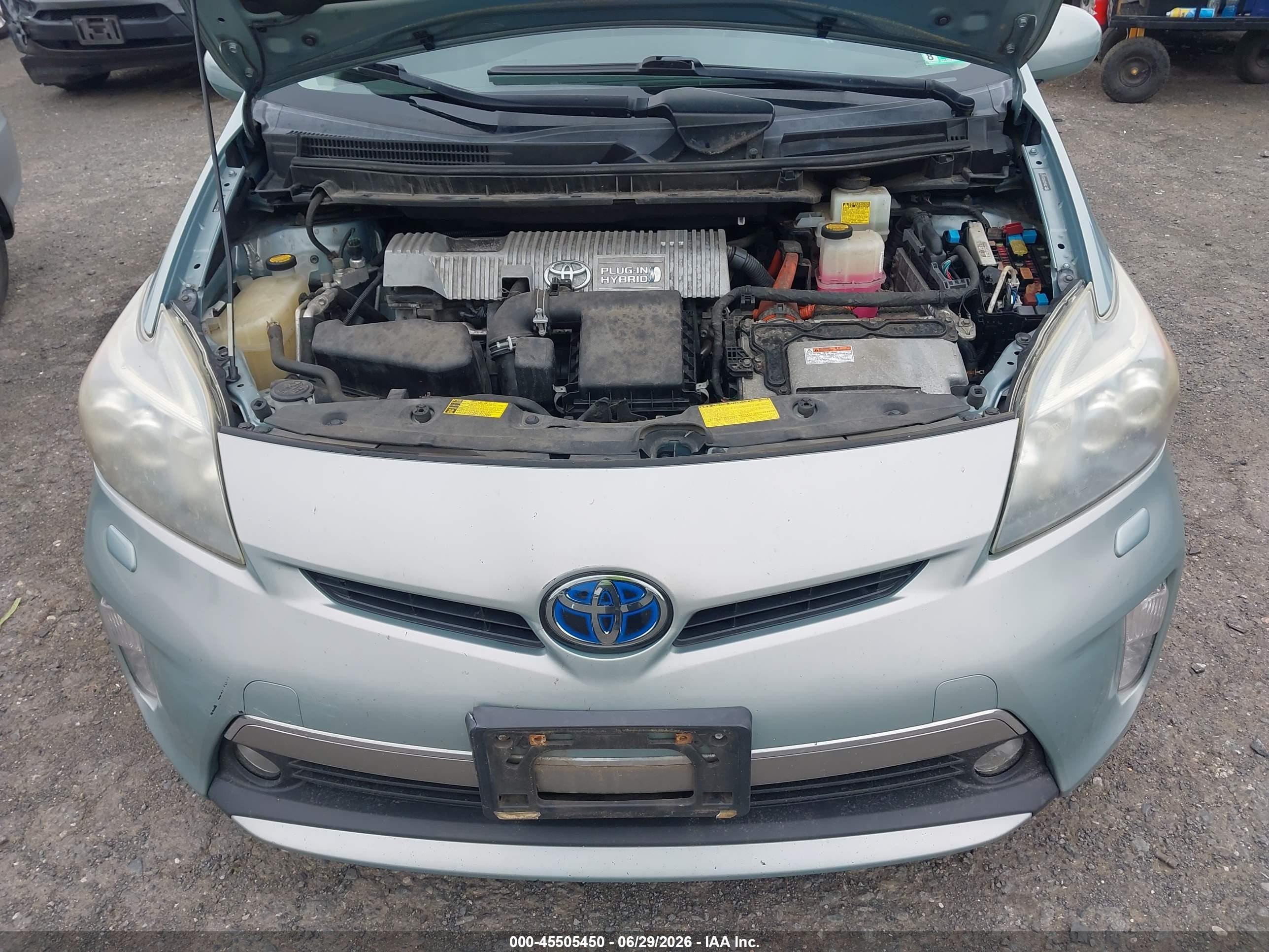 2012 Toyota Prius Plug-in Advanced Teal vin: JTDKN3DP8C3016677