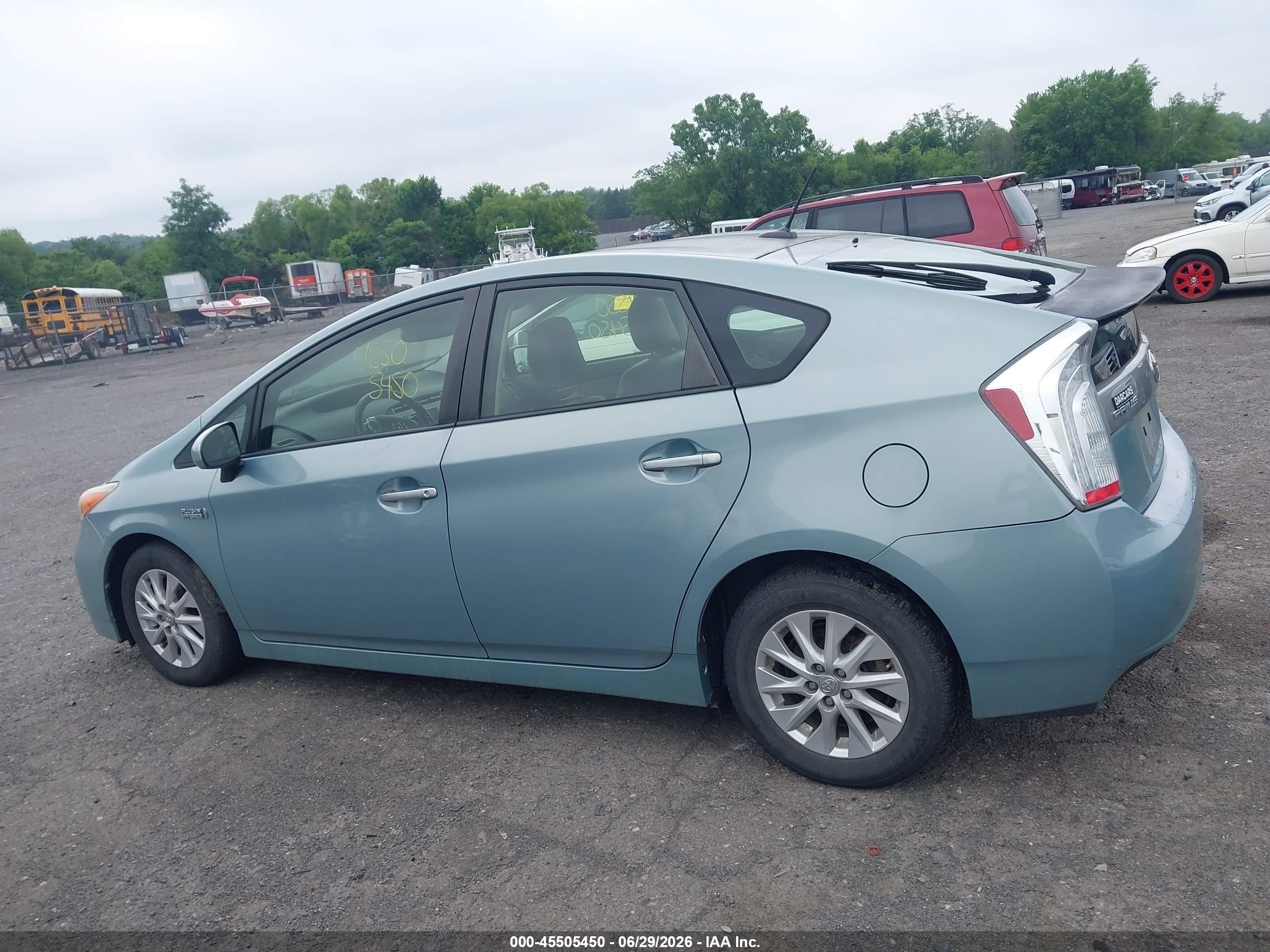 2012 Toyota Prius Plug-in Advanced Teal vin: JTDKN3DP8C3016677