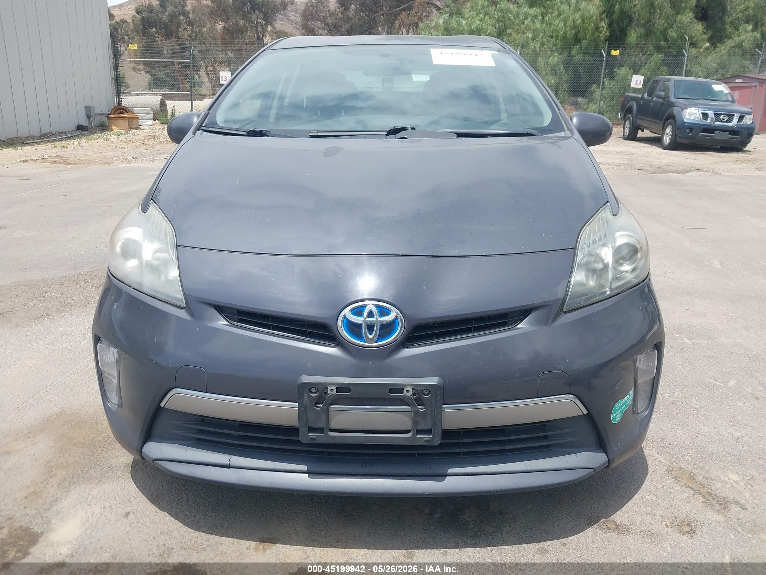 2013 Toyota Prius Plug-in Gray vin: JTDKN3DP8D3040706
