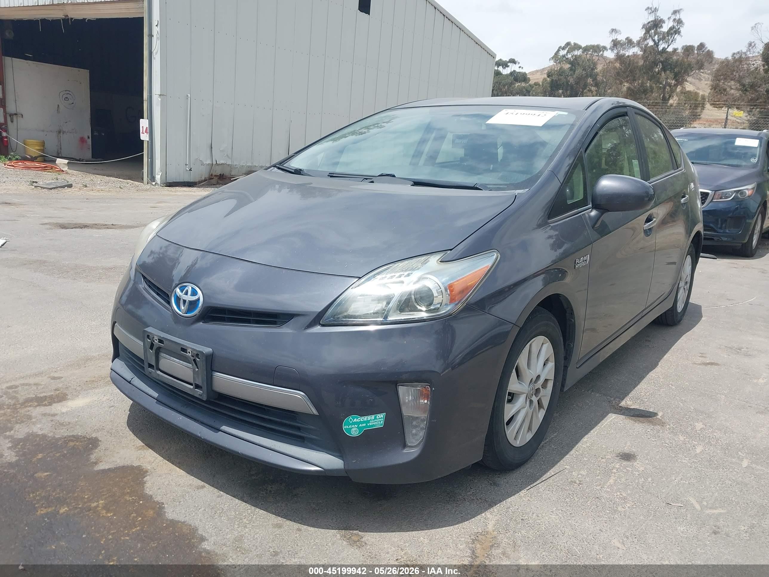 2013 Toyota Prius Plug-in Gray vin: JTDKN3DP8D3040706