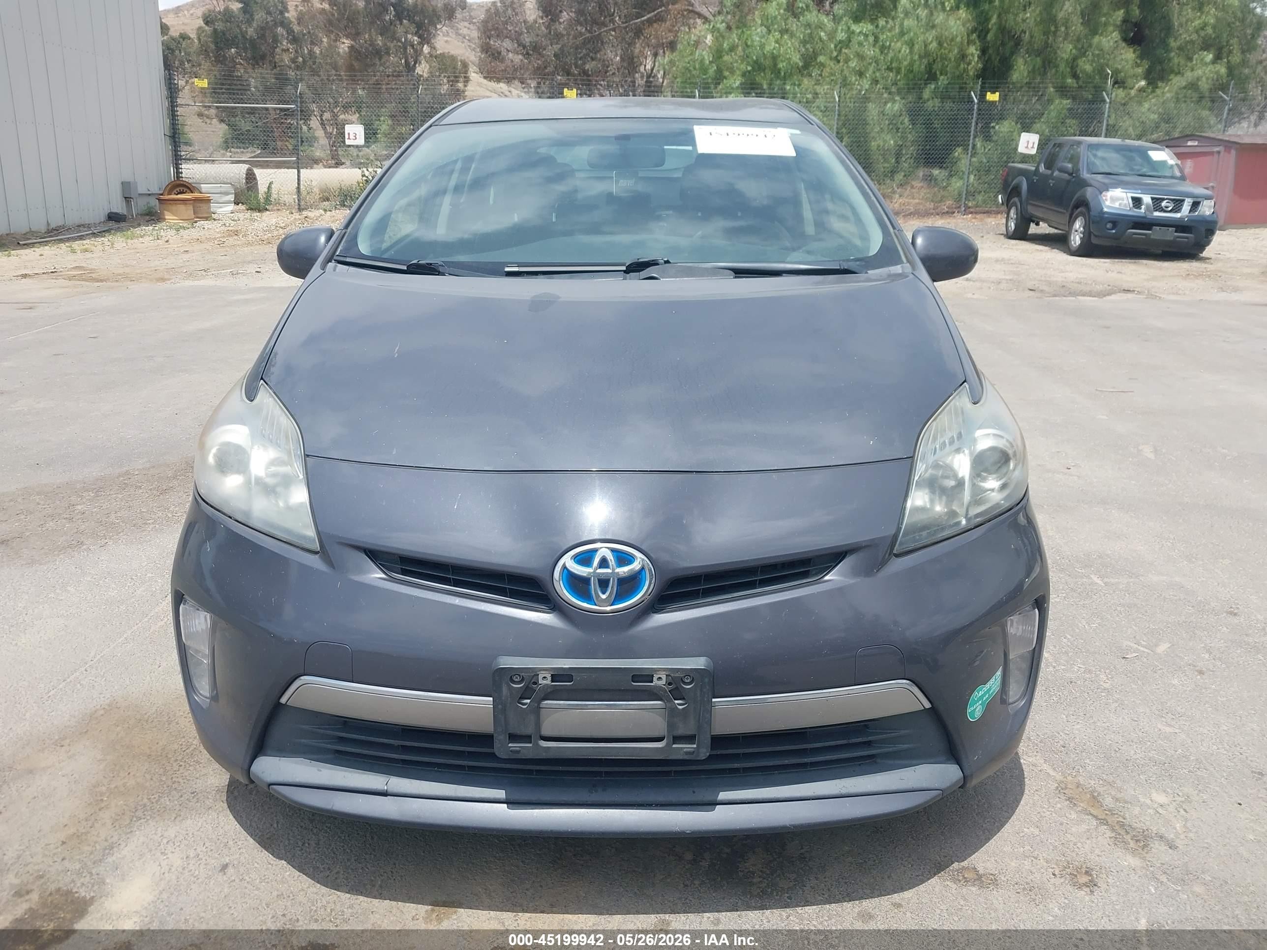 2013 Toyota Prius Plug-in Gray vin: JTDKN3DP8D3040706