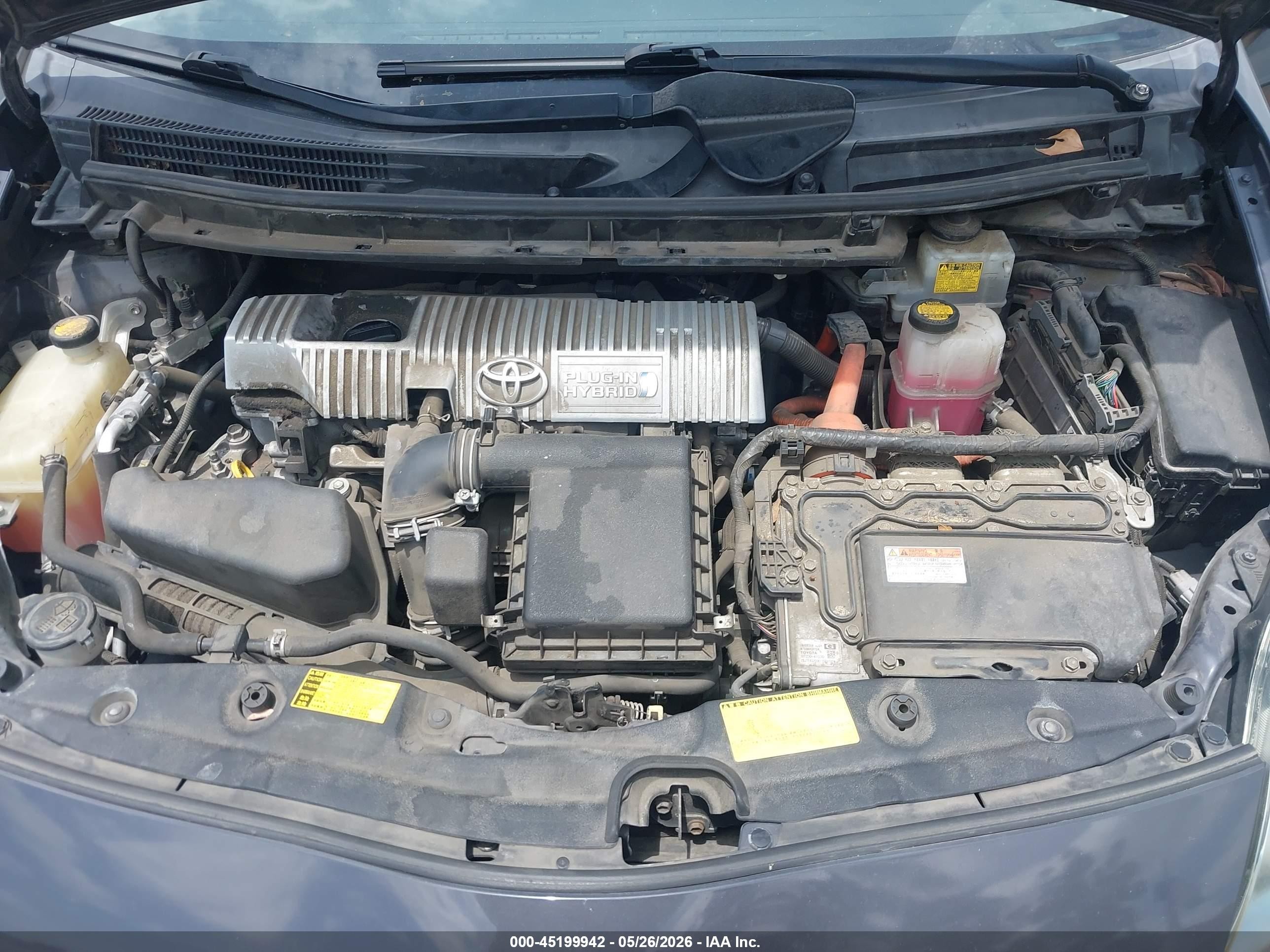 2013 Toyota Prius Plug-in Gray vin: JTDKN3DP8D3040706