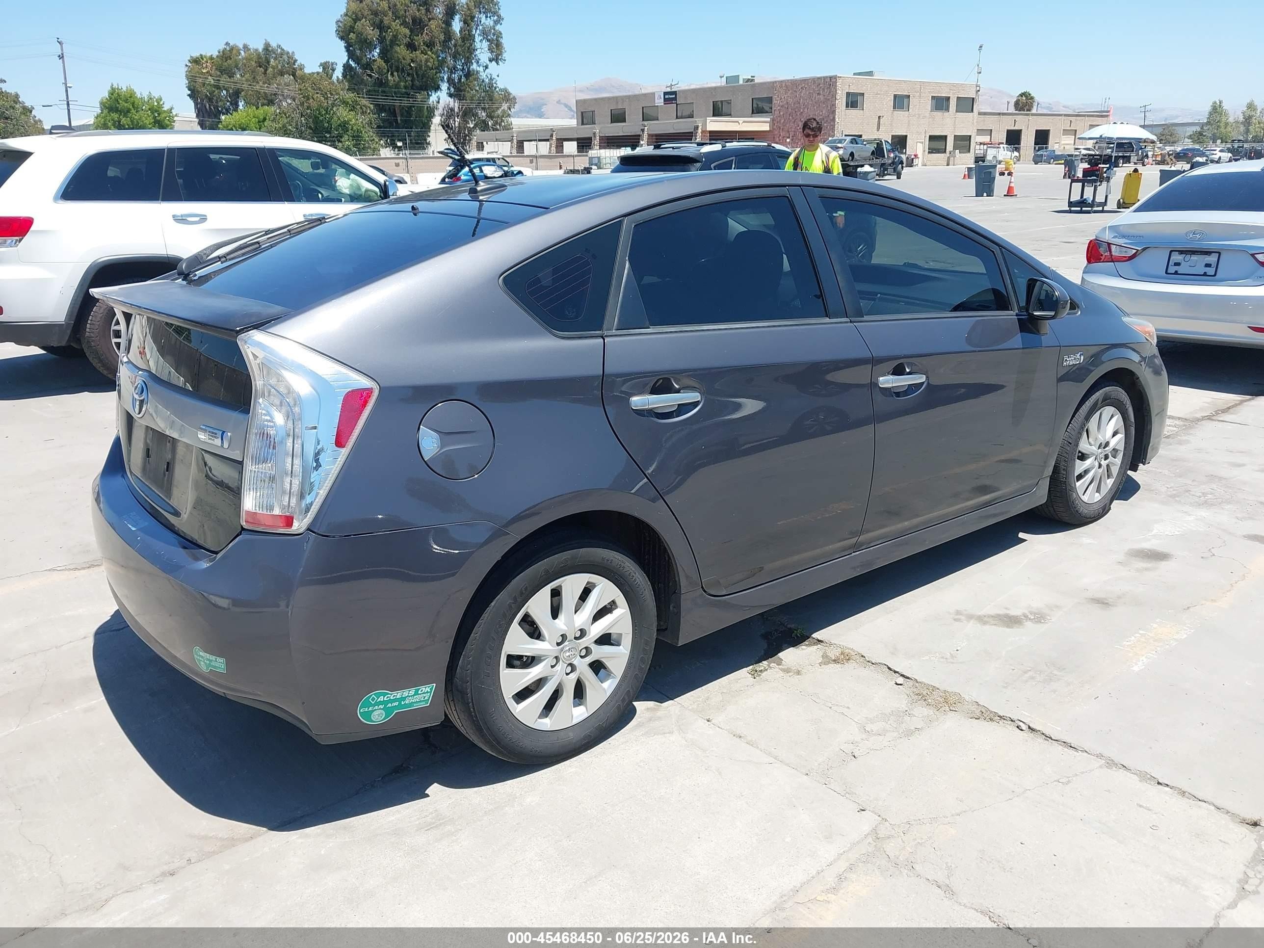2014 Toyota Prius Plug-in Advanced Gray vin: JTDKN3DP8E3056762