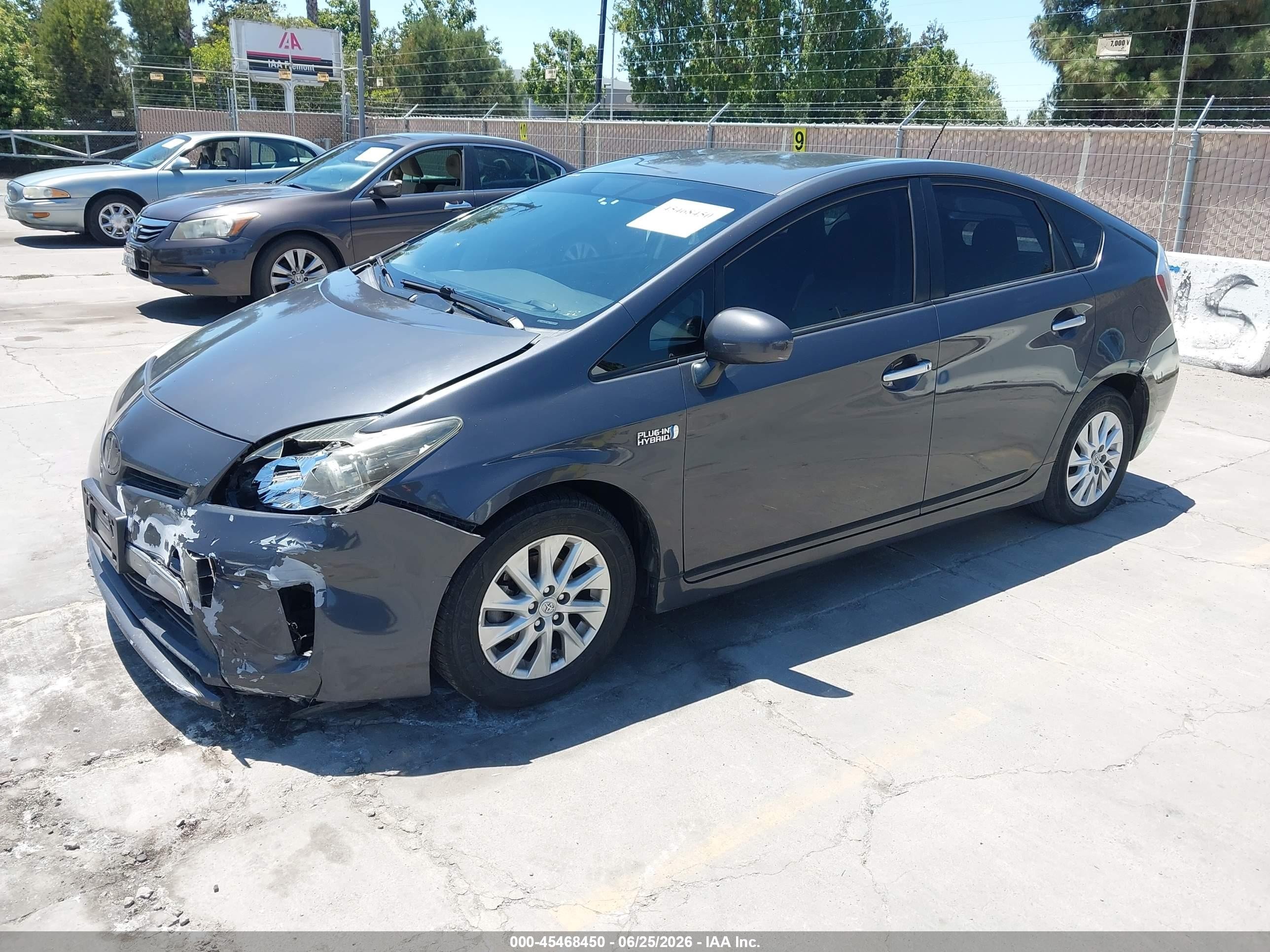2014 Toyota Prius Plug-in Advanced Gray vin: JTDKN3DP8E3056762