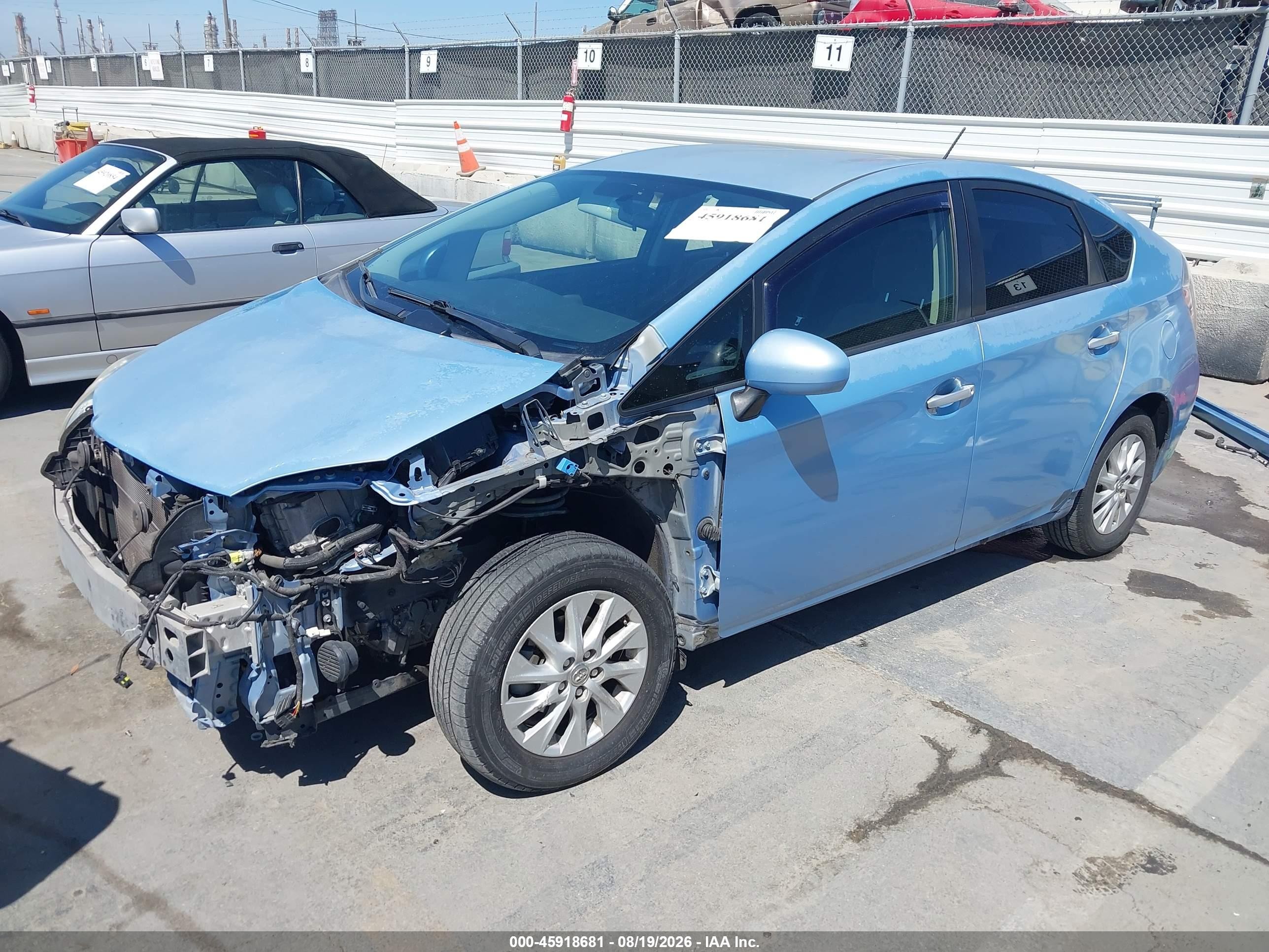 2013 Toyota Prius Plug-in   Blue vin: JTDKN3DP9D3044943