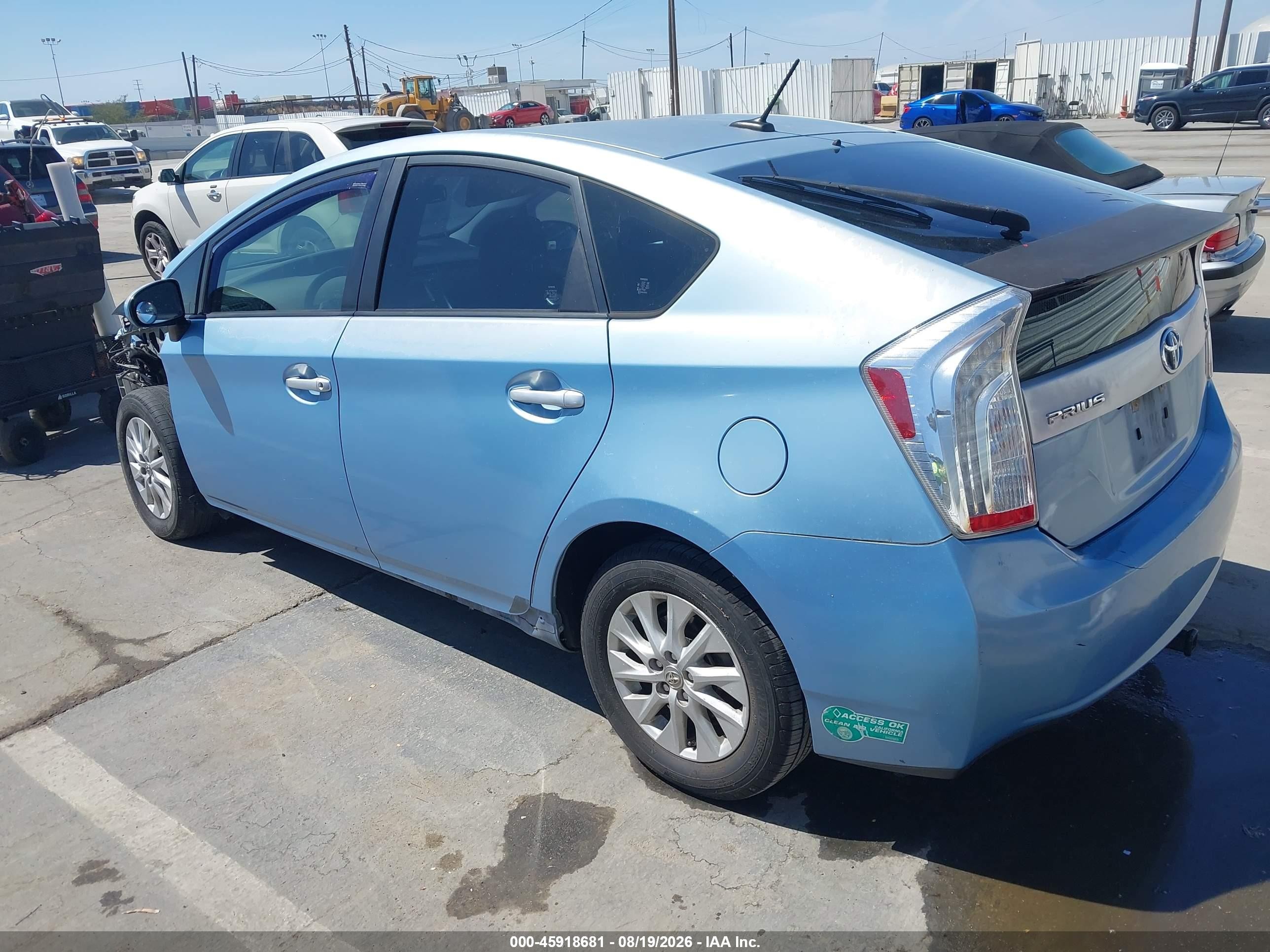 2013 Toyota Prius Plug-in   Blue vin: JTDKN3DP9D3044943