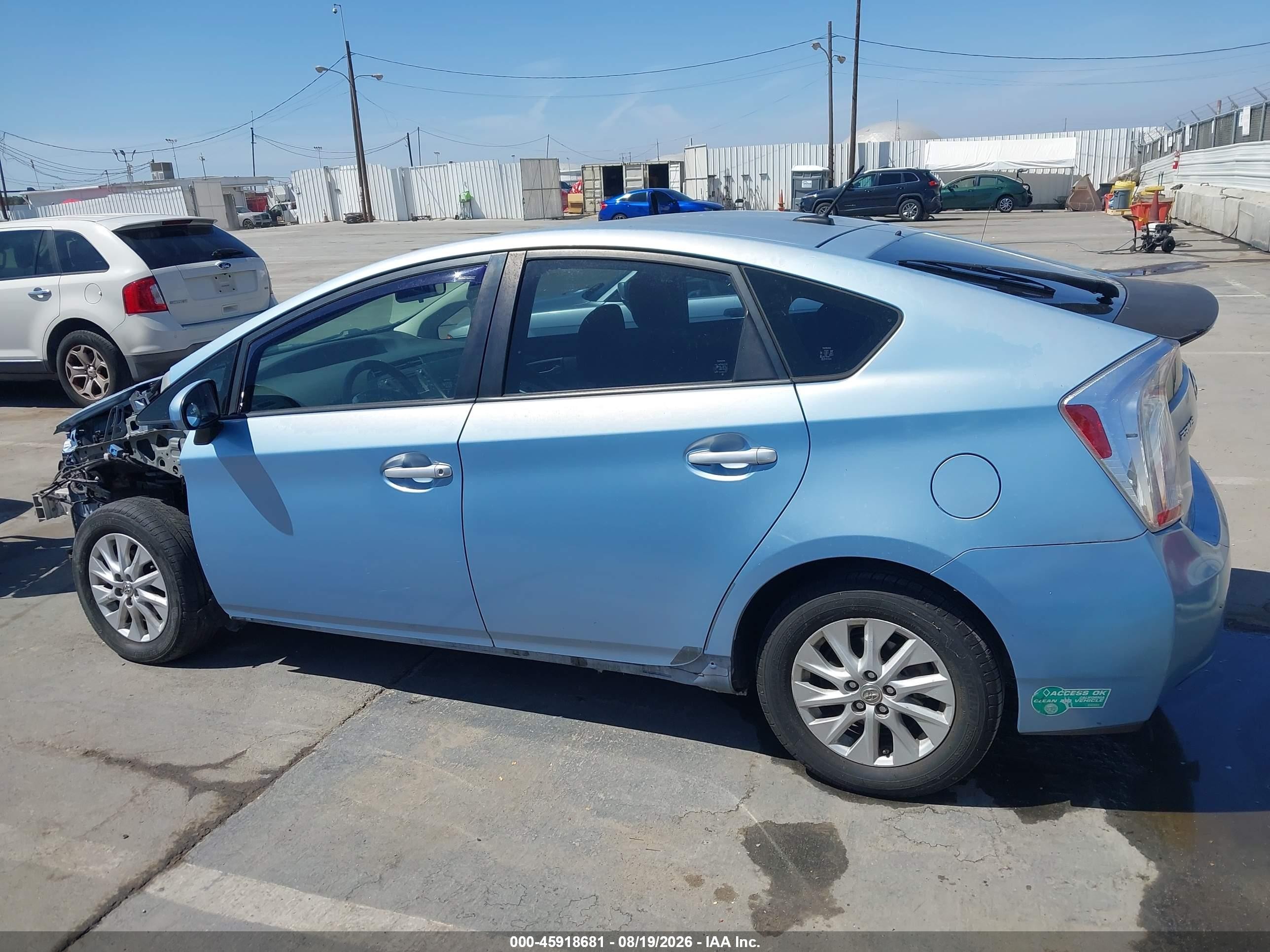 2013 Toyota Prius Plug-in   Blue vin: JTDKN3DP9D3044943