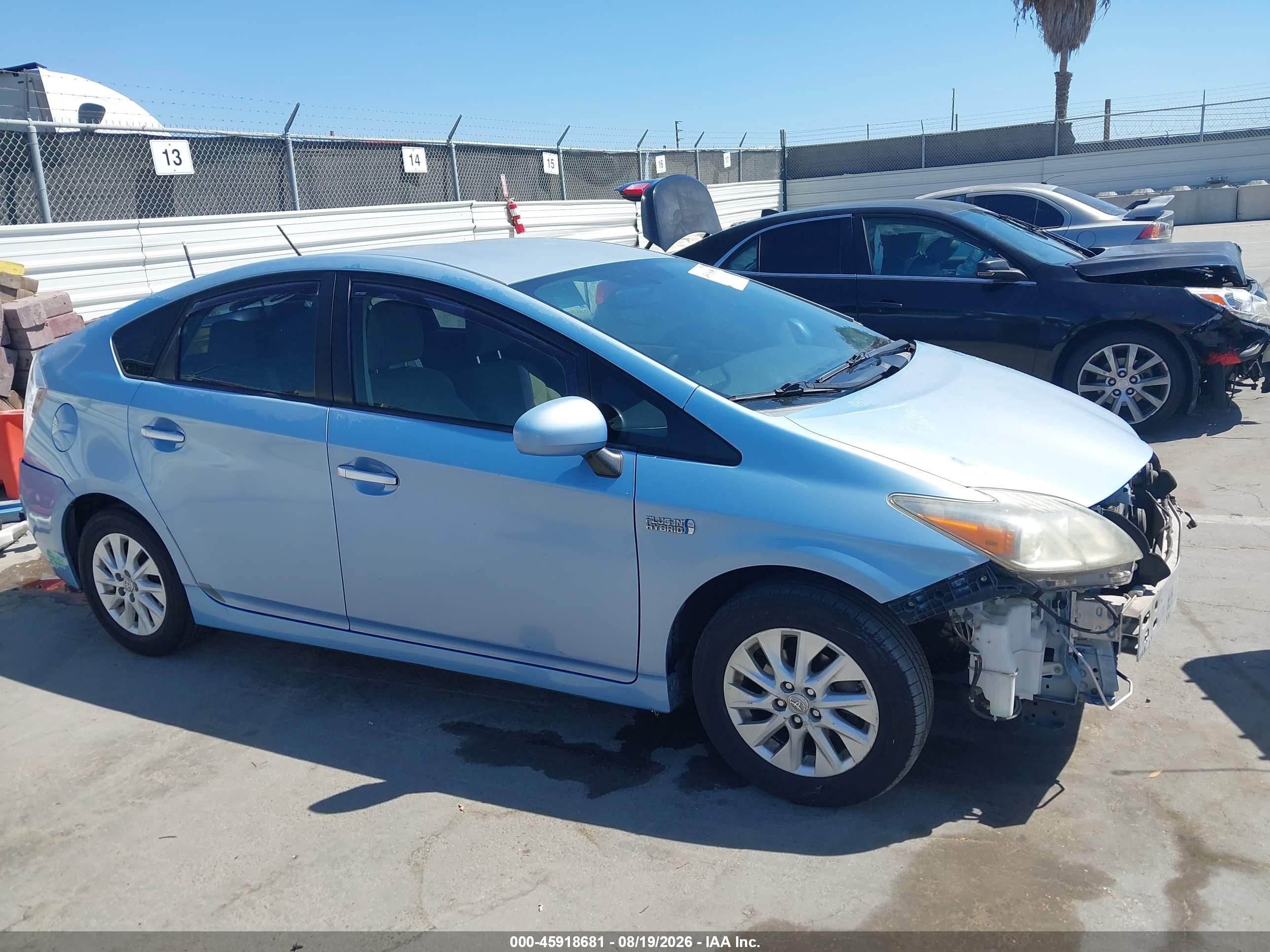 2013 Toyota Prius Plug-in   Blue vin: JTDKN3DP9D3044943