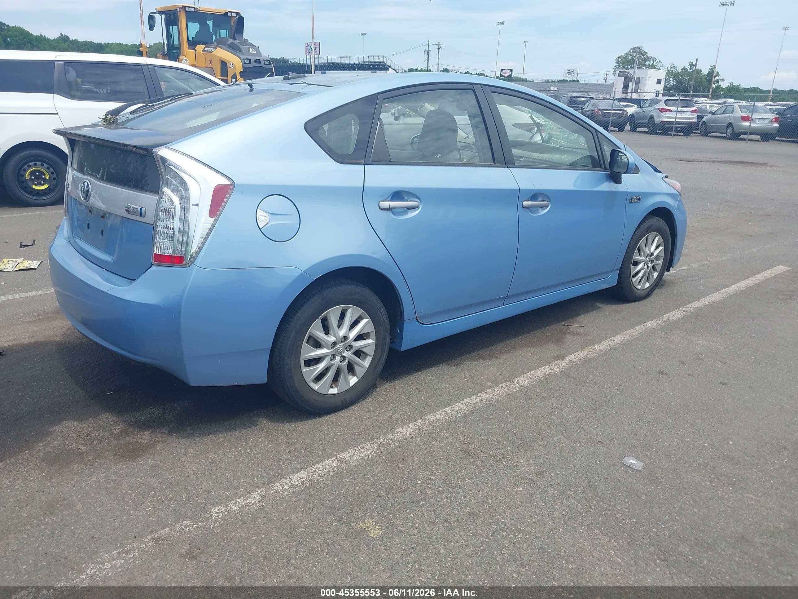 2014 Toyota Prius Plug-in   Синий vin: JTDKN3DP9E3050193