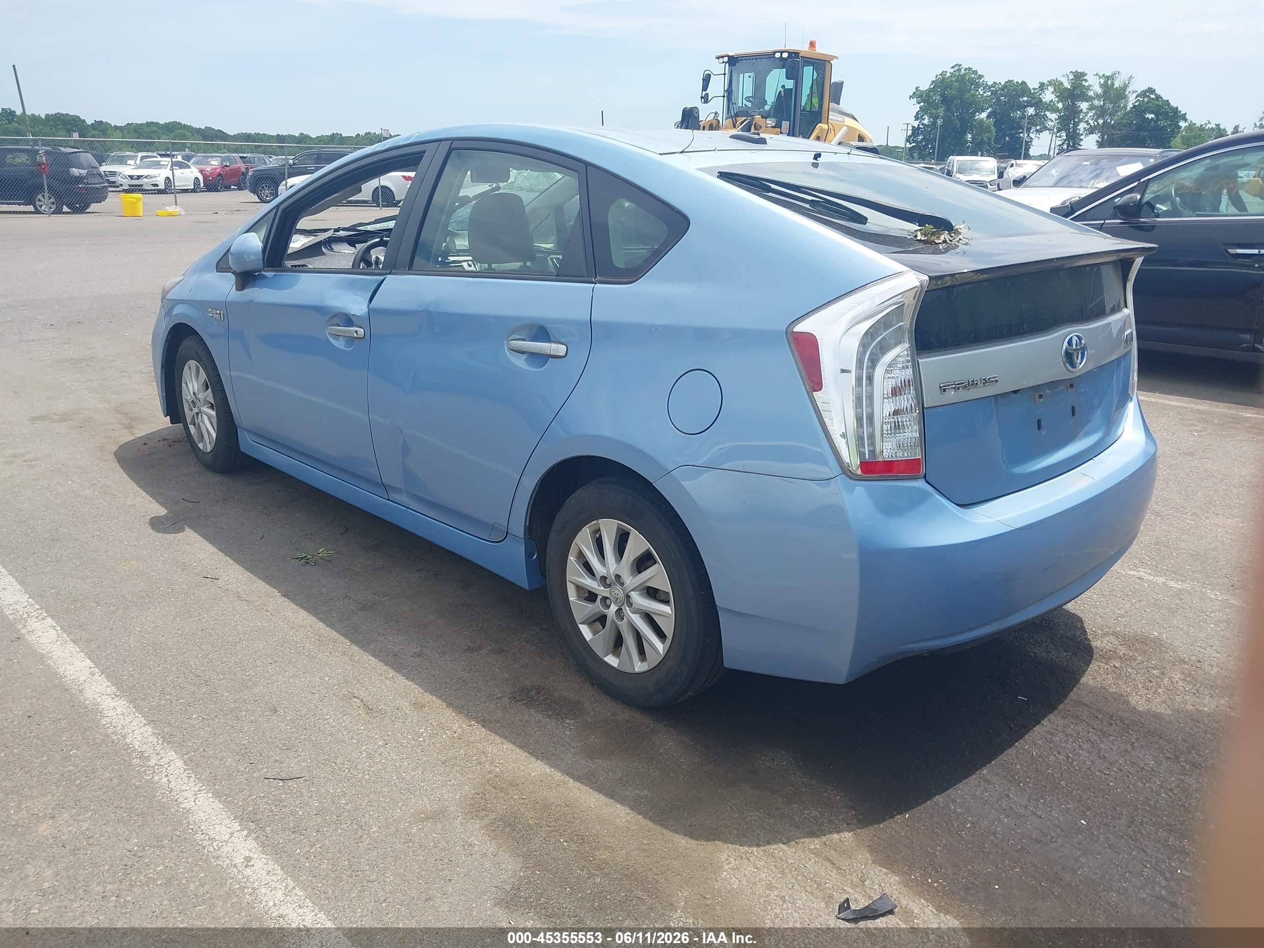2014 Toyota Prius Plug-in   Синий vin: JTDKN3DP9E3050193