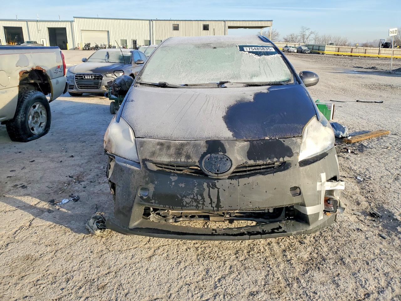 2014 Toyota Prius Plug-in Hybrid Advanced Серый vin: JTDKN3DP9E3050856