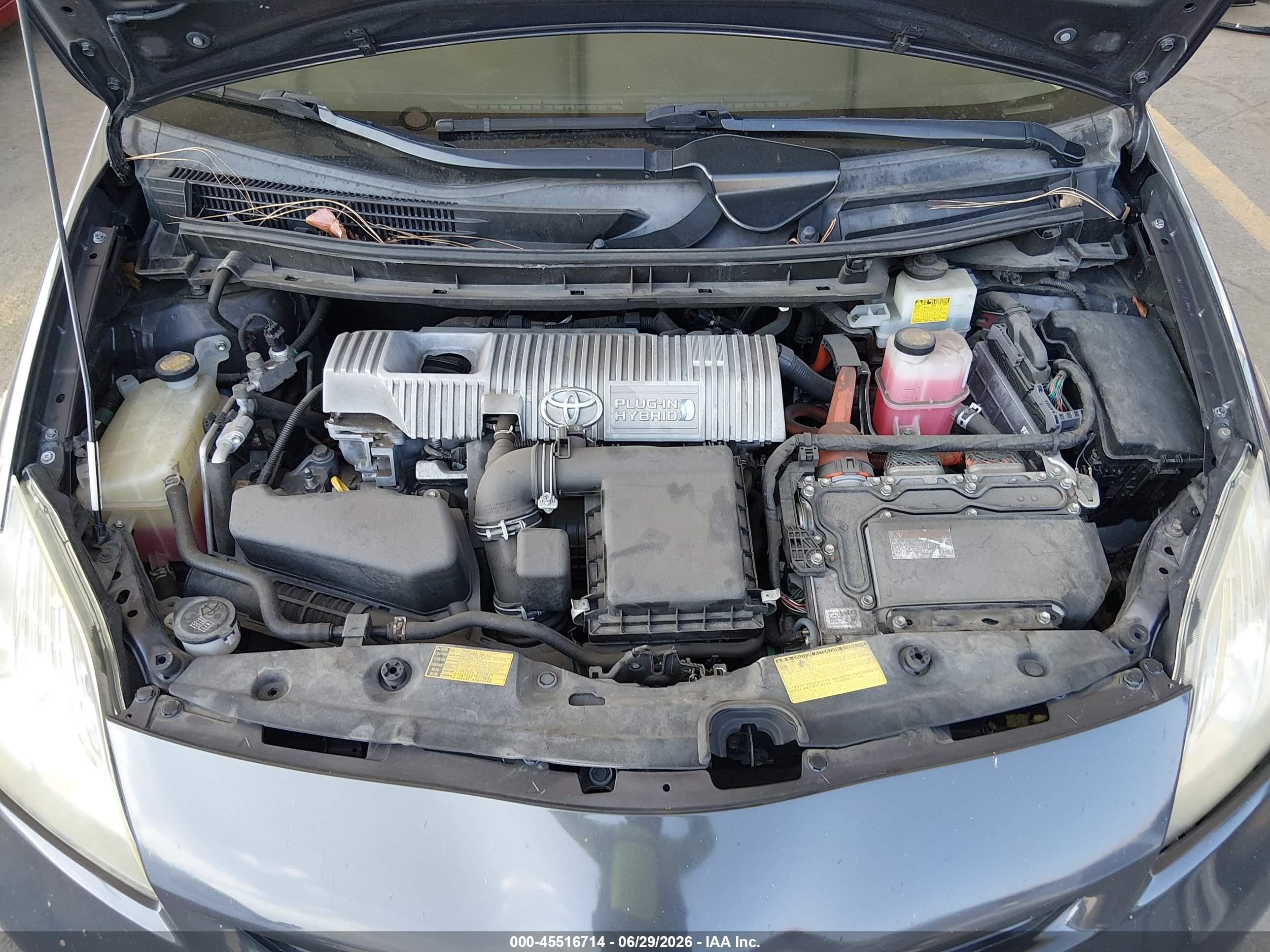 2014 Toyota Prius Plug-in   Gray vin: JTDKN3DP9E3055488