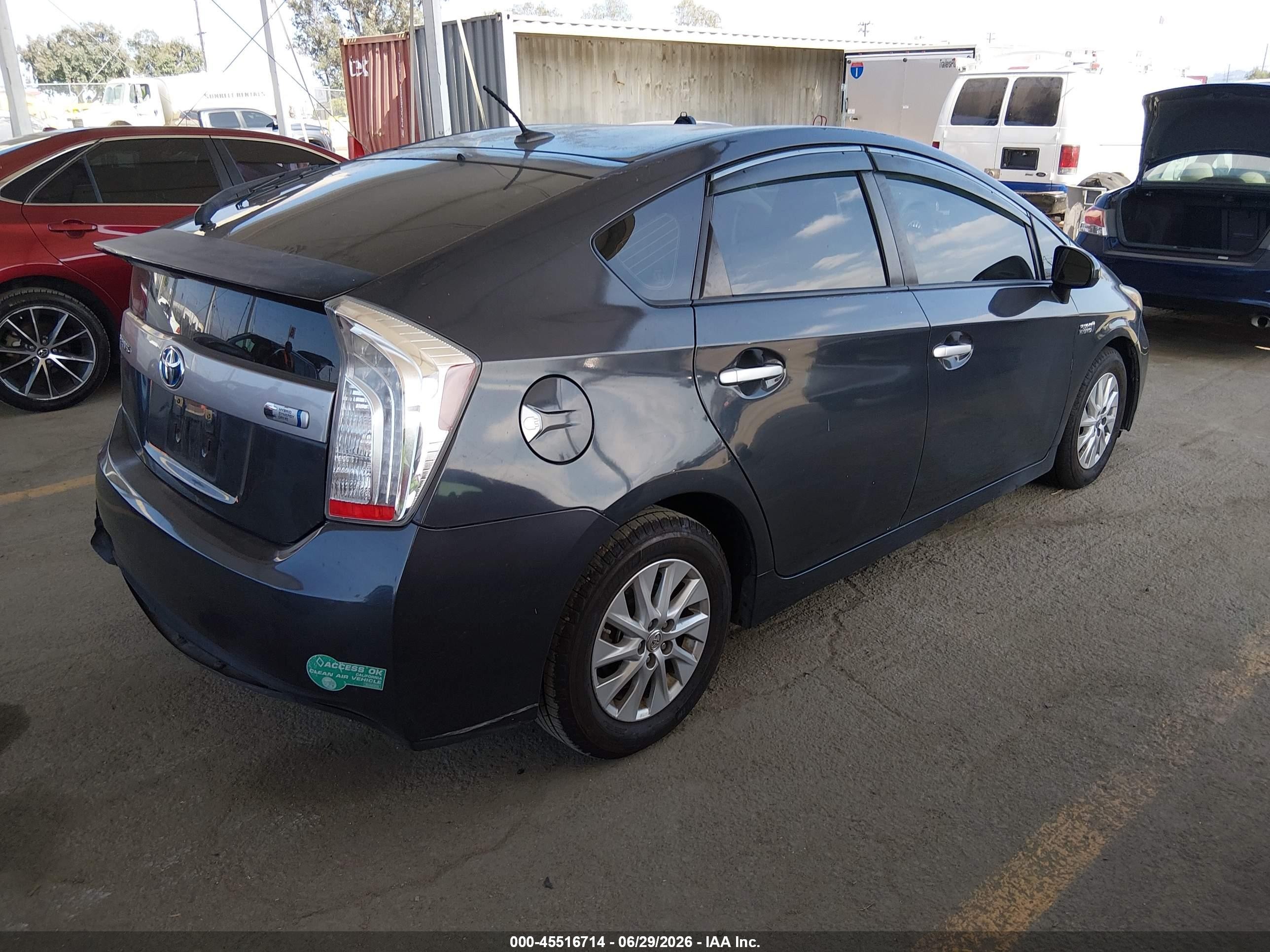 2014 Toyota Prius Plug-in   Gray vin: JTDKN3DP9E3055488