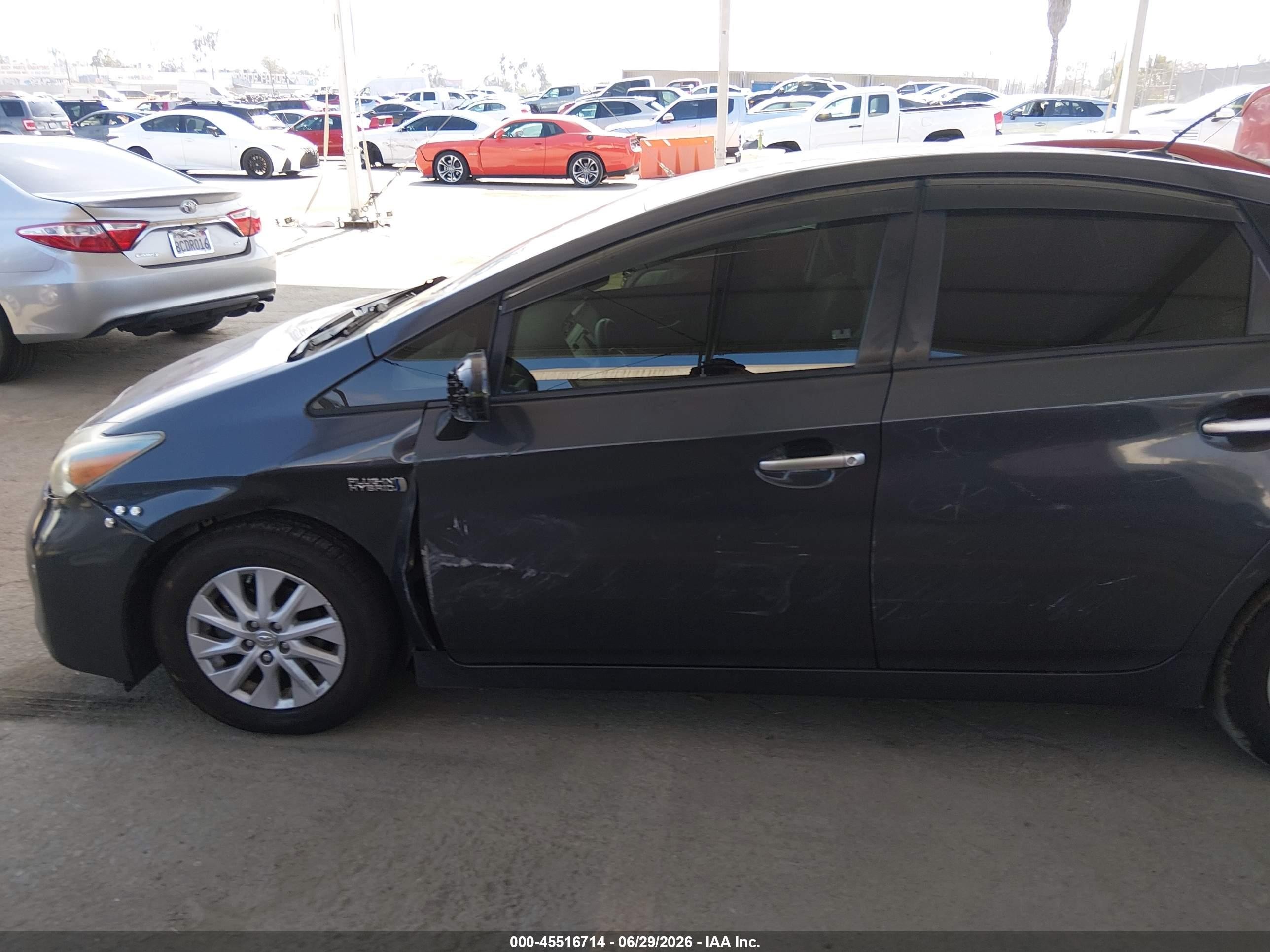 2014 Toyota Prius Plug-in   Gray vin: JTDKN3DP9E3055488