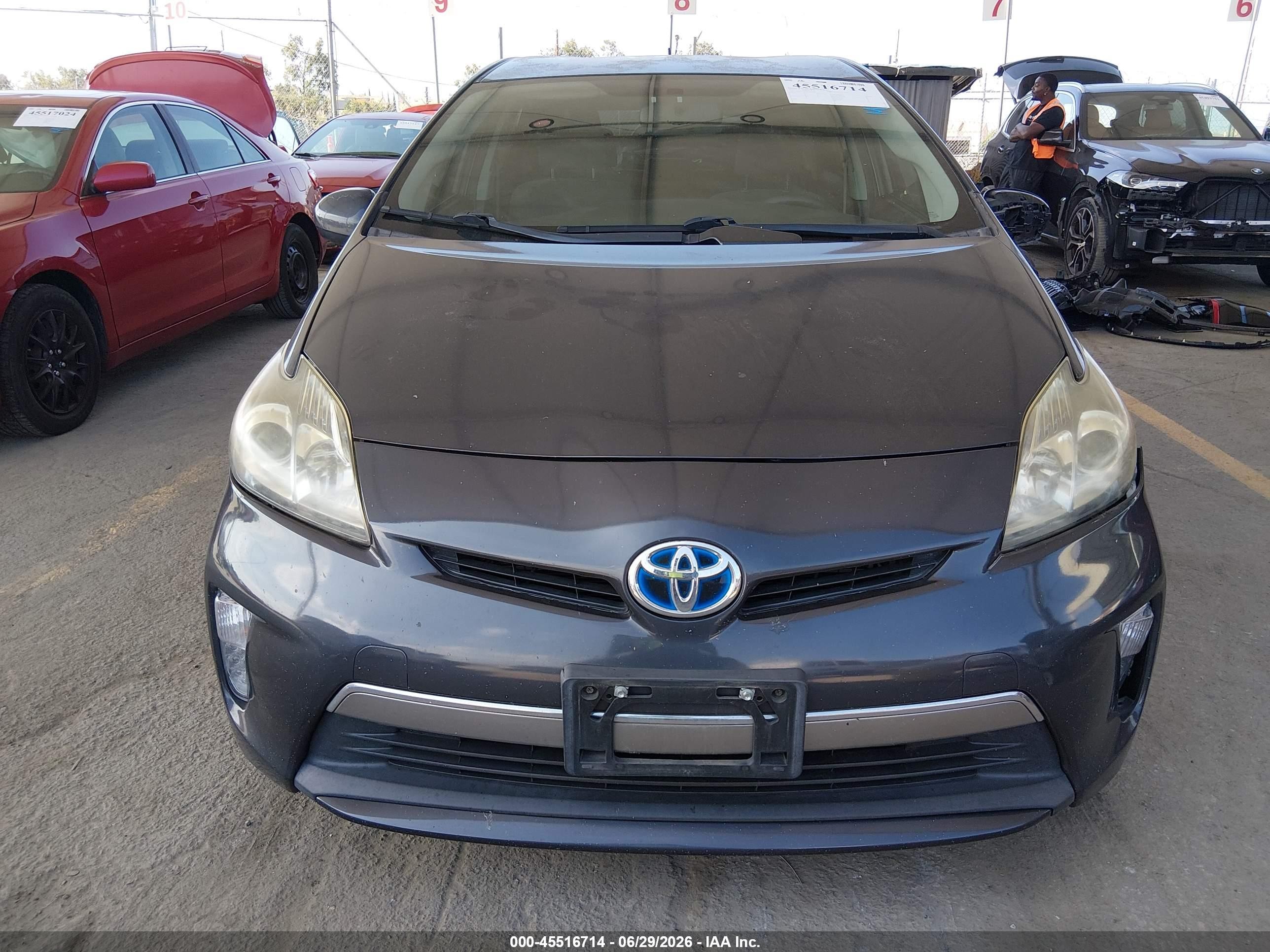 2014 Toyota Prius Plug-in   Gray vin: JTDKN3DP9E3055488