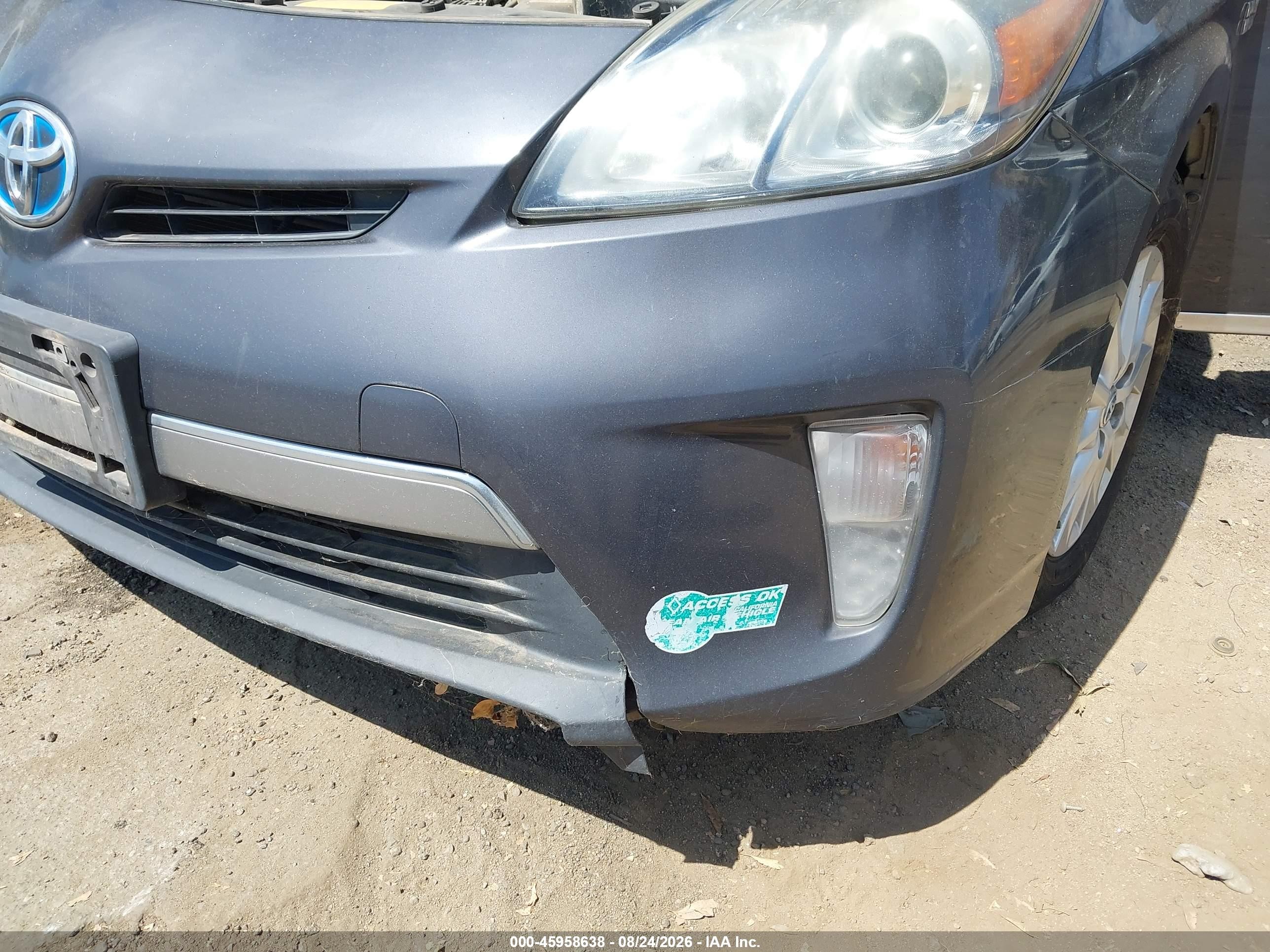 2014 Toyota Prius Plug-in   Gray vin: JTDKN3DP9E3058293