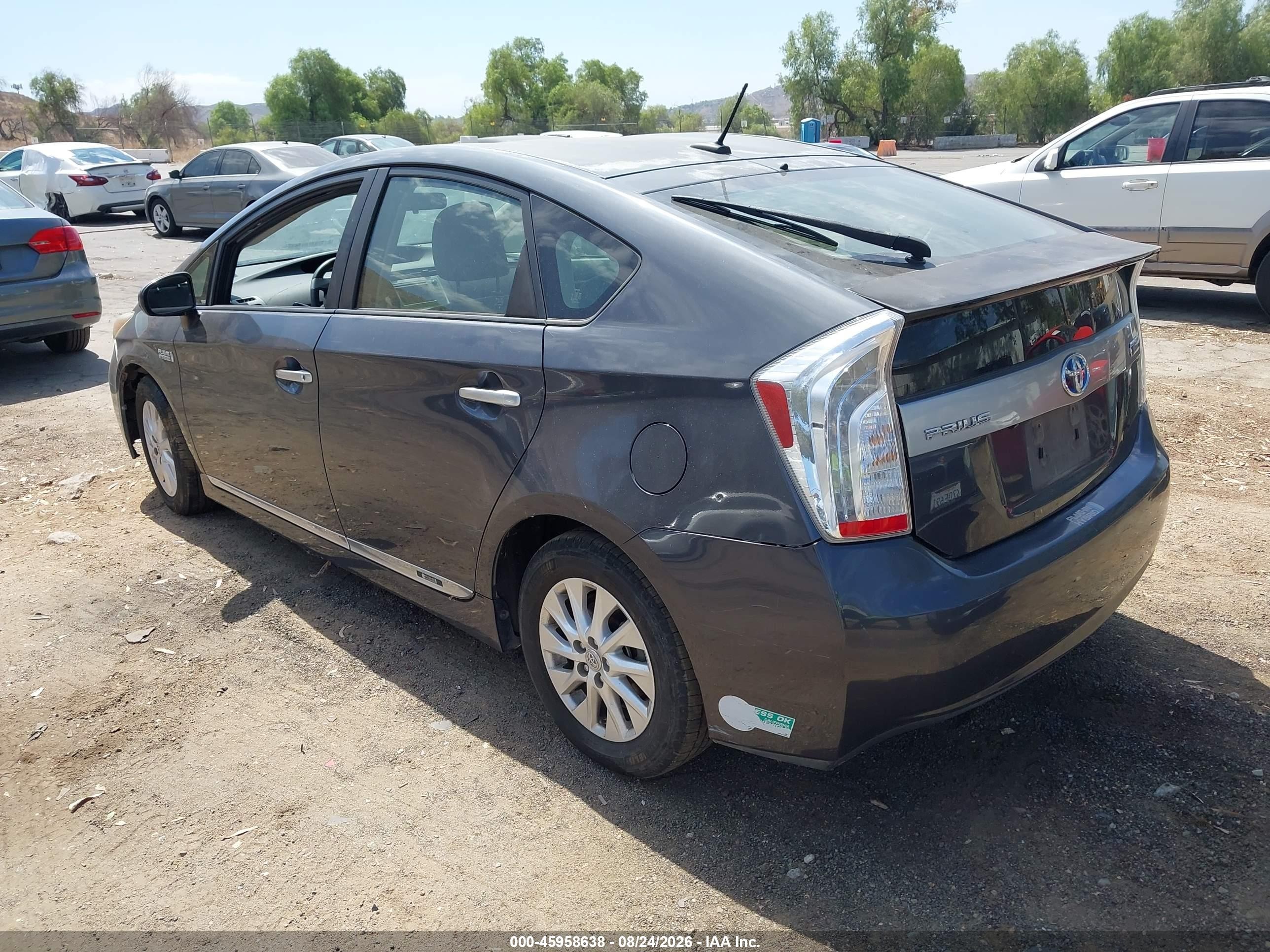 2014 Toyota Prius Plug-in   Gray vin: JTDKN3DP9E3058293