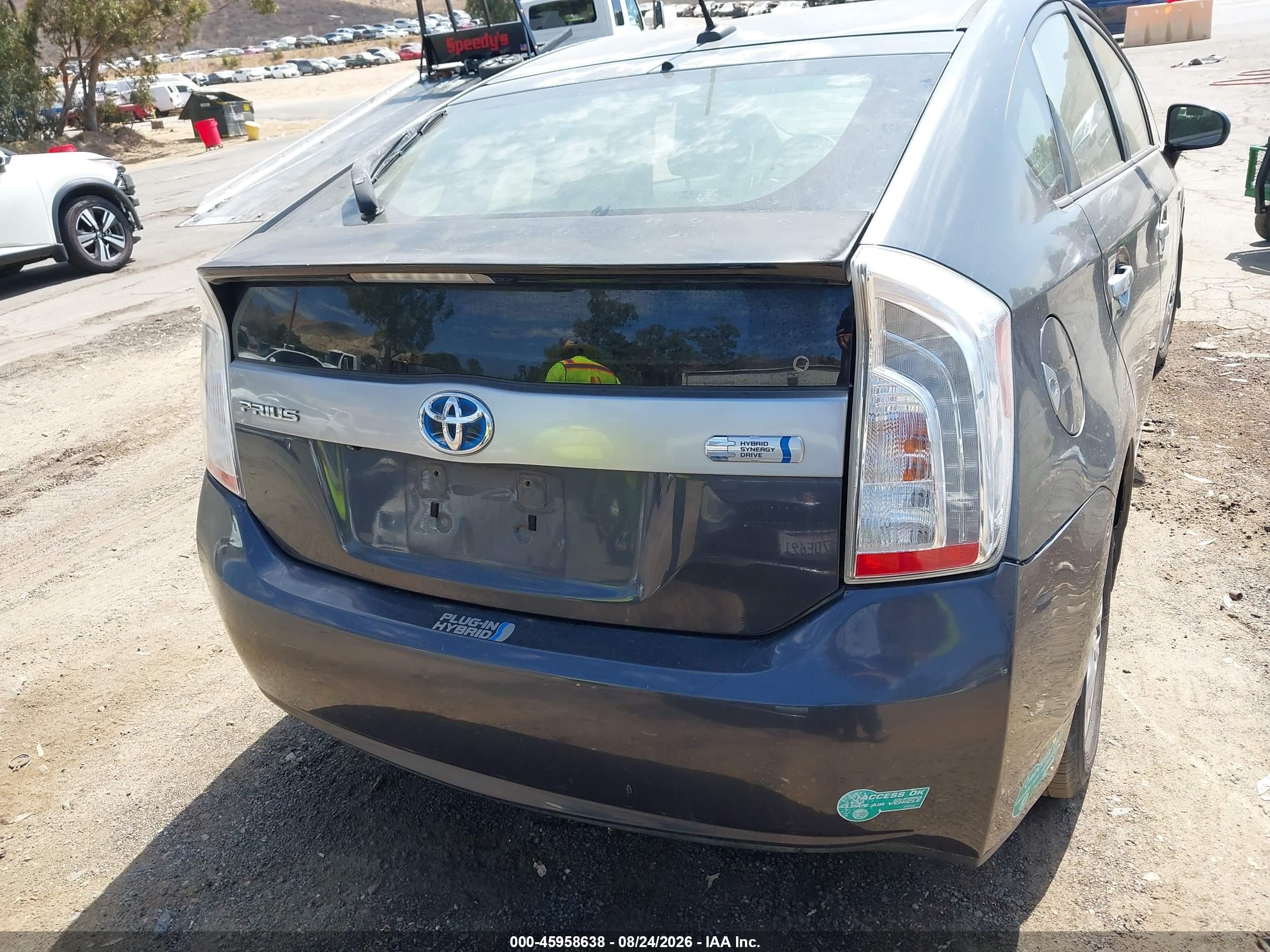 2014 Toyota Prius Plug-in   Gray vin: JTDKN3DP9E3058293