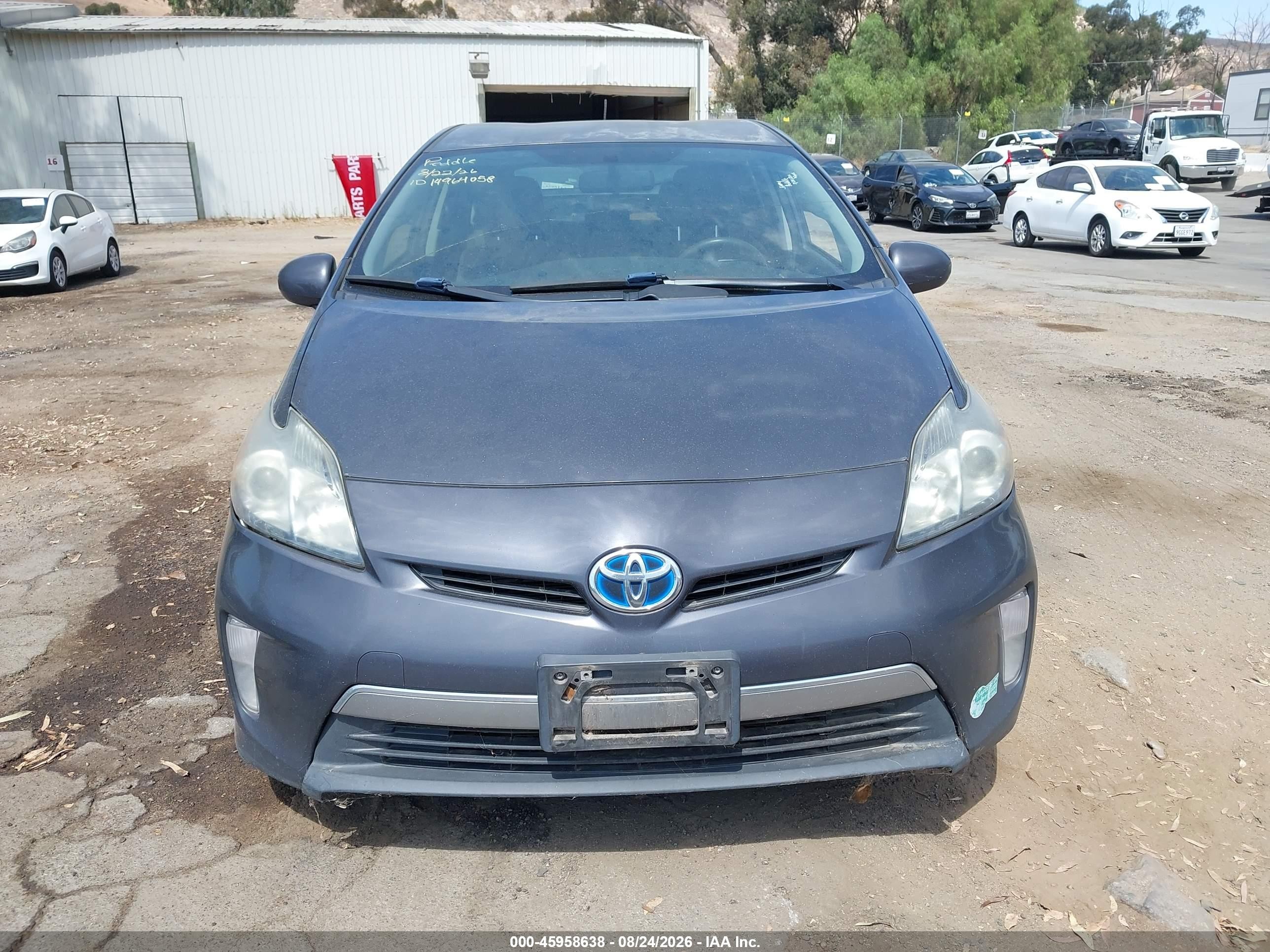 2014 Toyota Prius Plug-in   Gray vin: JTDKN3DP9E3058293