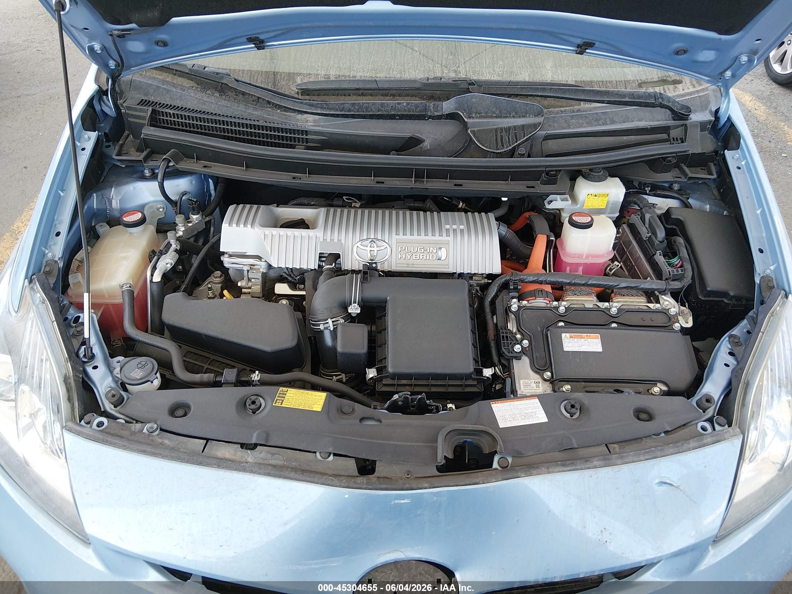 2015 Toyota Prius Plug-in   Light Blue vin: JTDKN3DP9F3073636