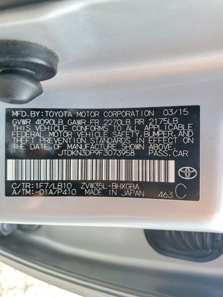 2015 Toyota Prius Plug-in Hybrid Advanced Silver vin: JTDKN3DP9F3073958