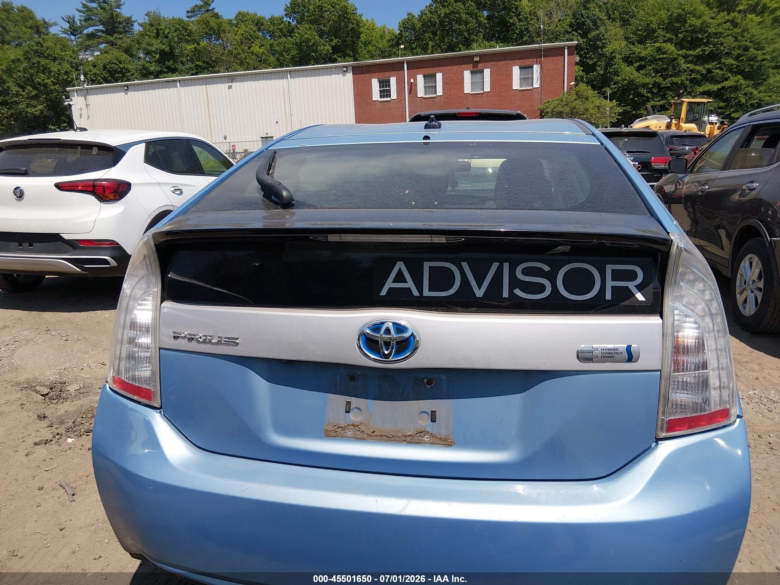 2012 Toyota Prius Plug-in Light Blue vin: JTDKN3DPXC3003154
