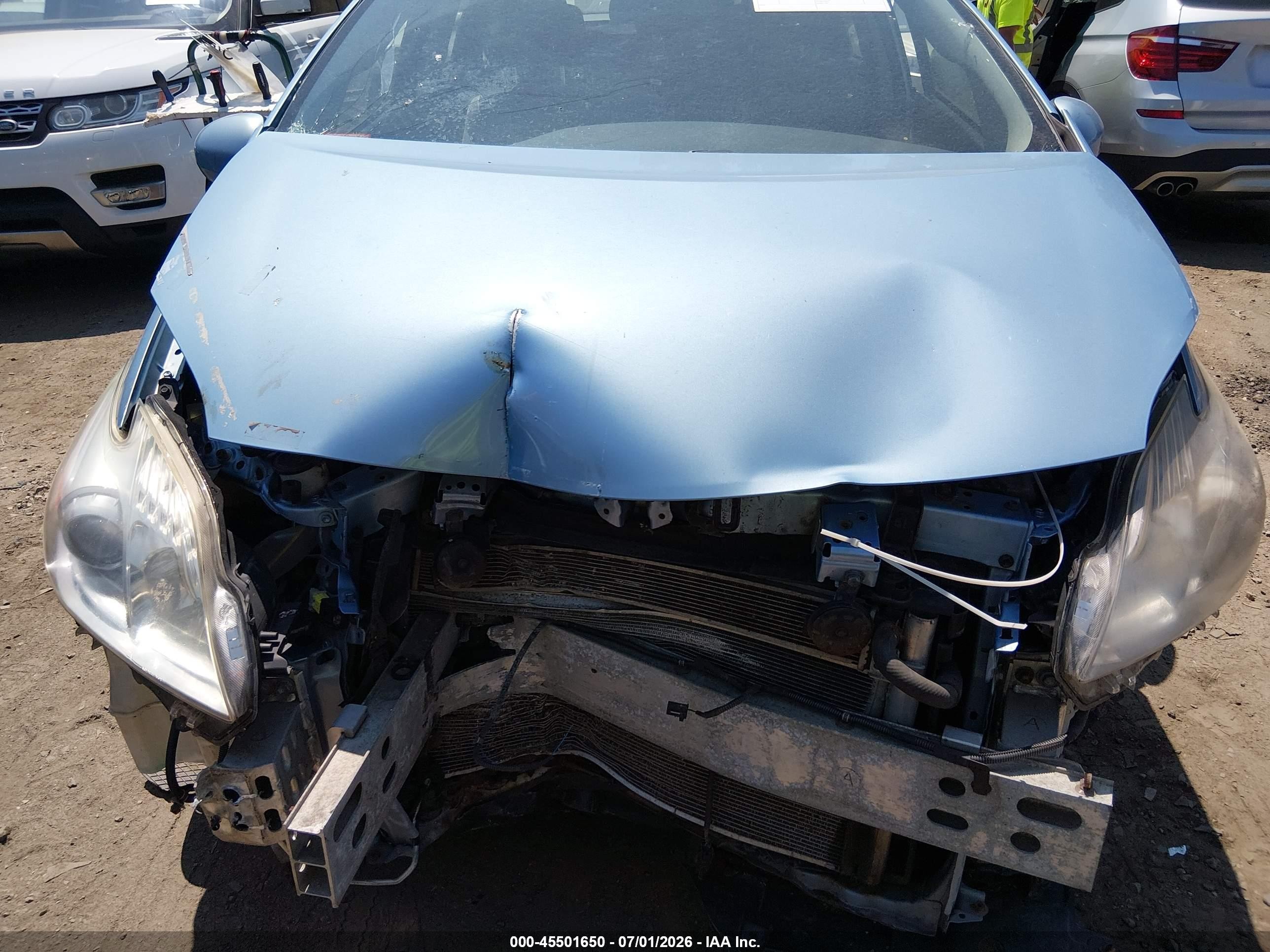 2012 Toyota Prius Plug-in Light Blue vin: JTDKN3DPXC3003154