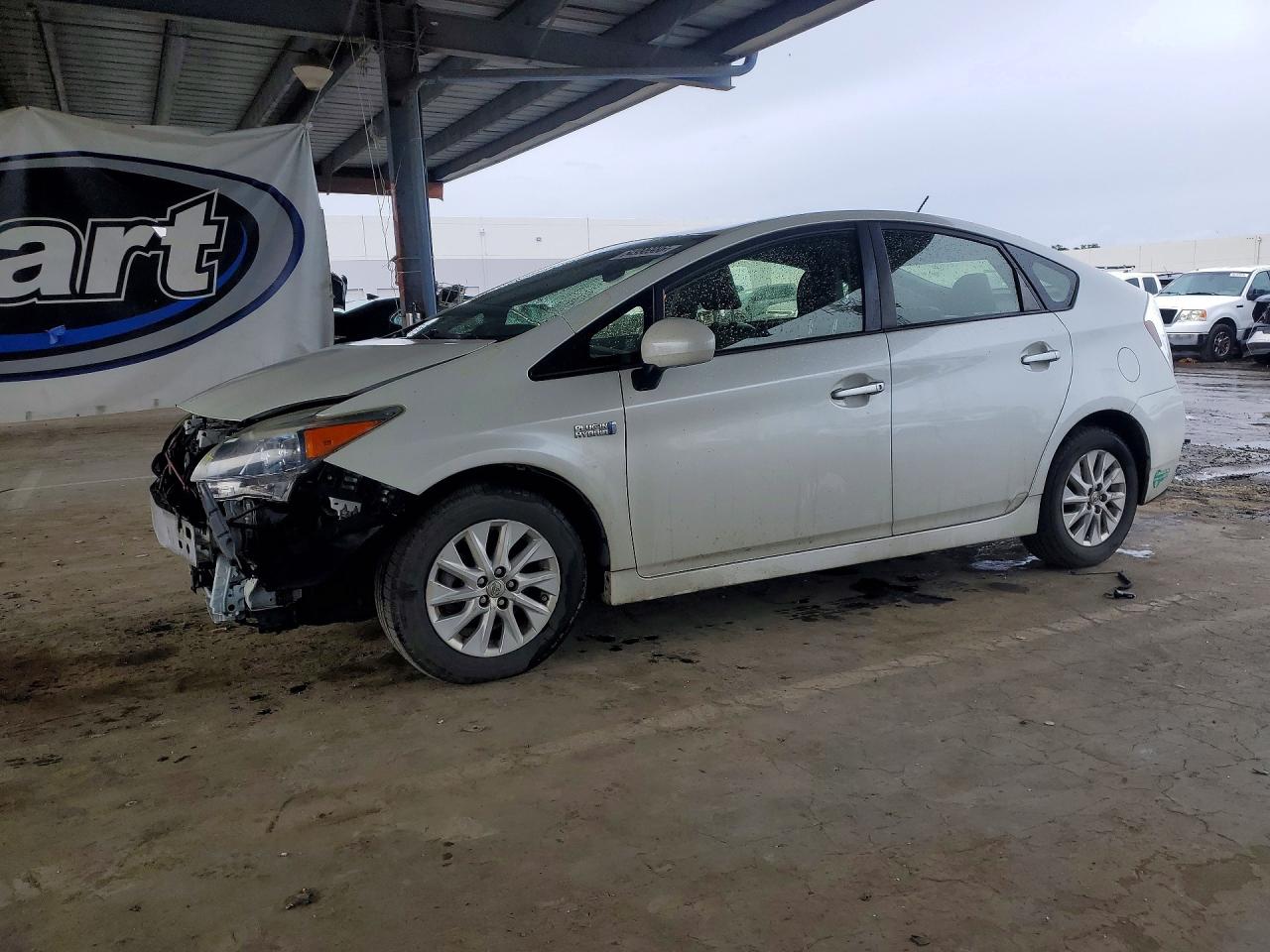 2012 Toyota Prius Plug-in Hybrid Advanced White vin: JTDKN3DPXC3004806
