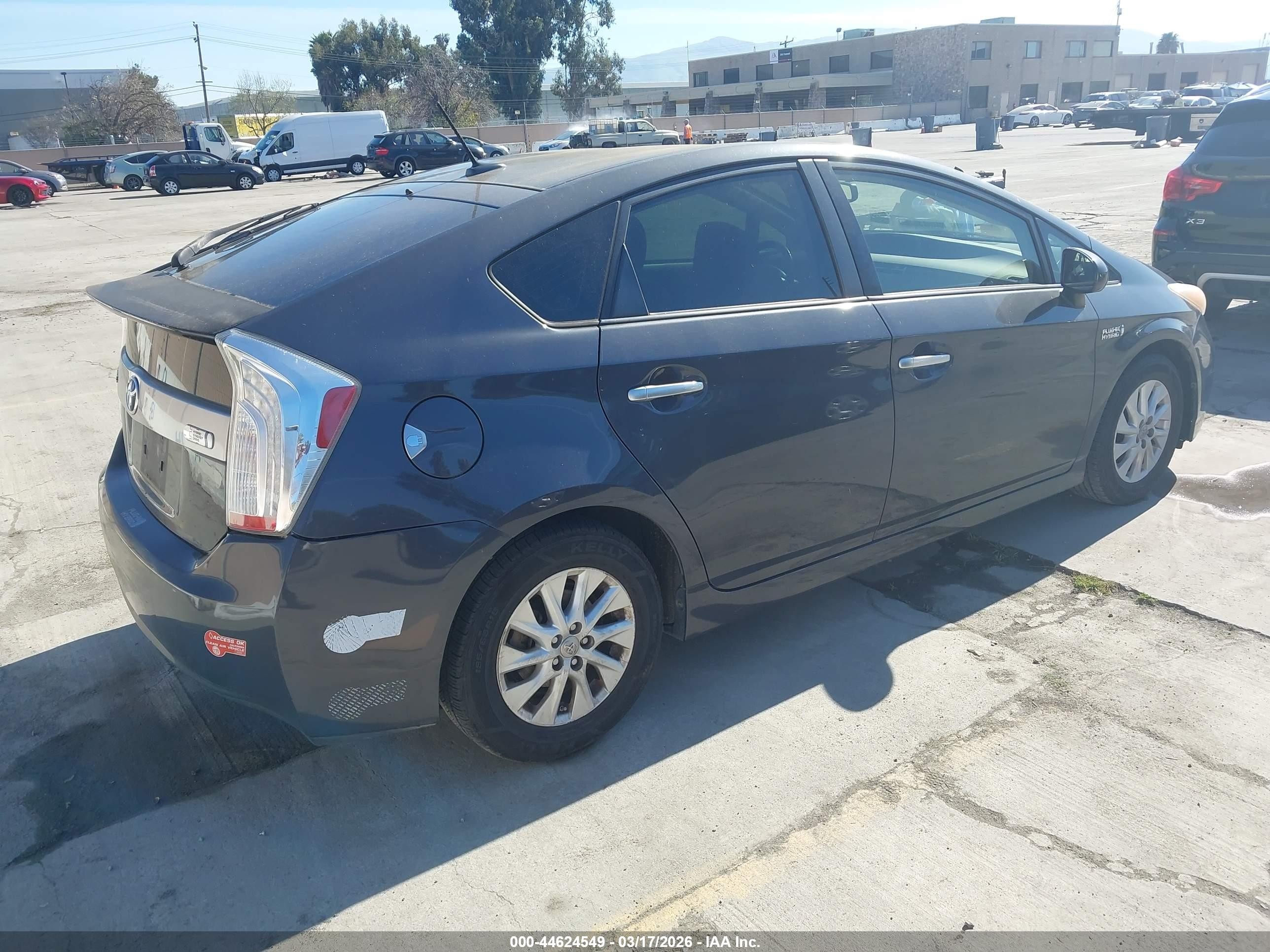 2012 Toyota Prius Plug-in Advanced Gray vin: JTDKN3DPXC3015059