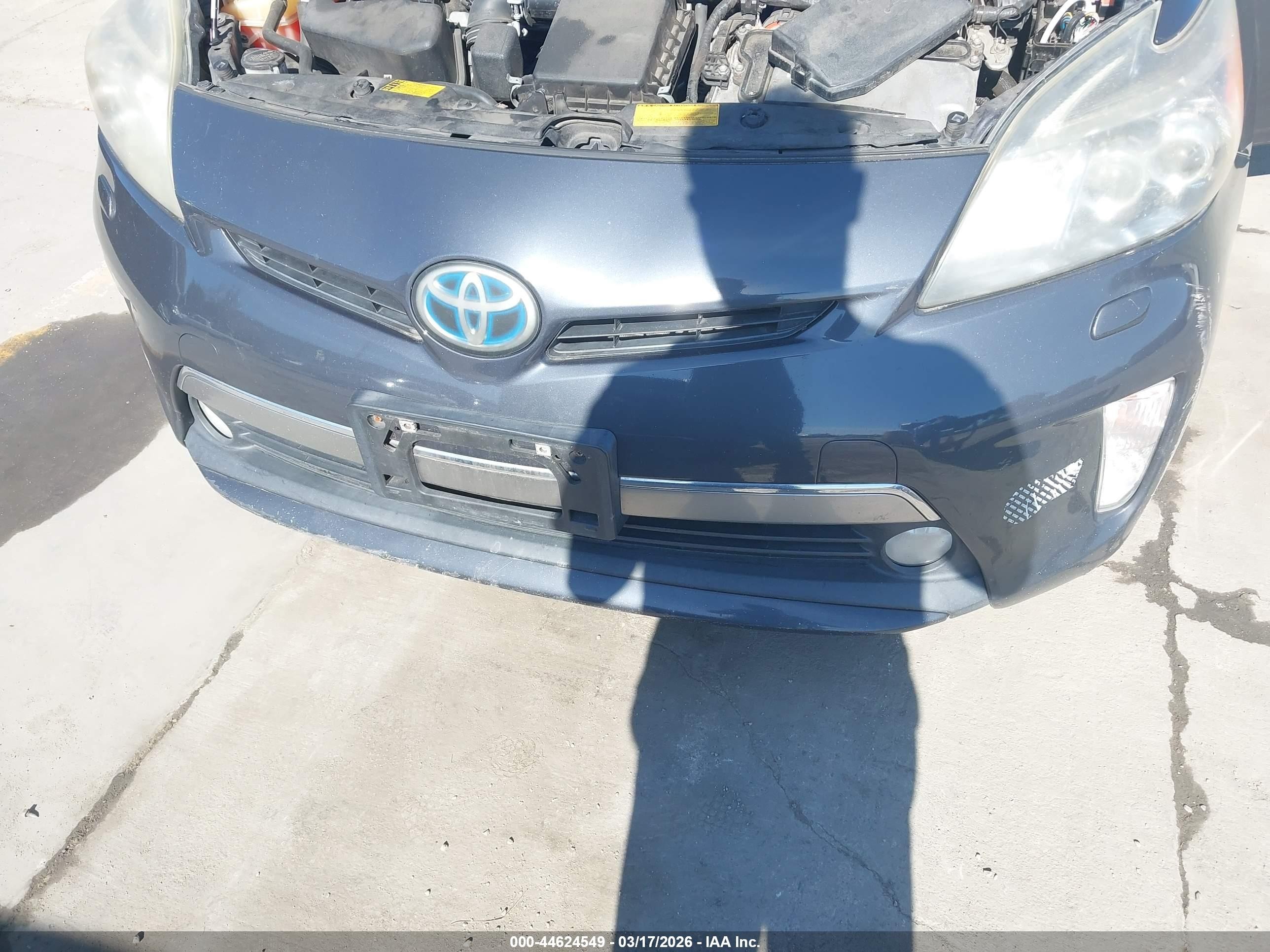 2012 Toyota Prius Plug-in Advanced Gray vin: JTDKN3DPXC3015059