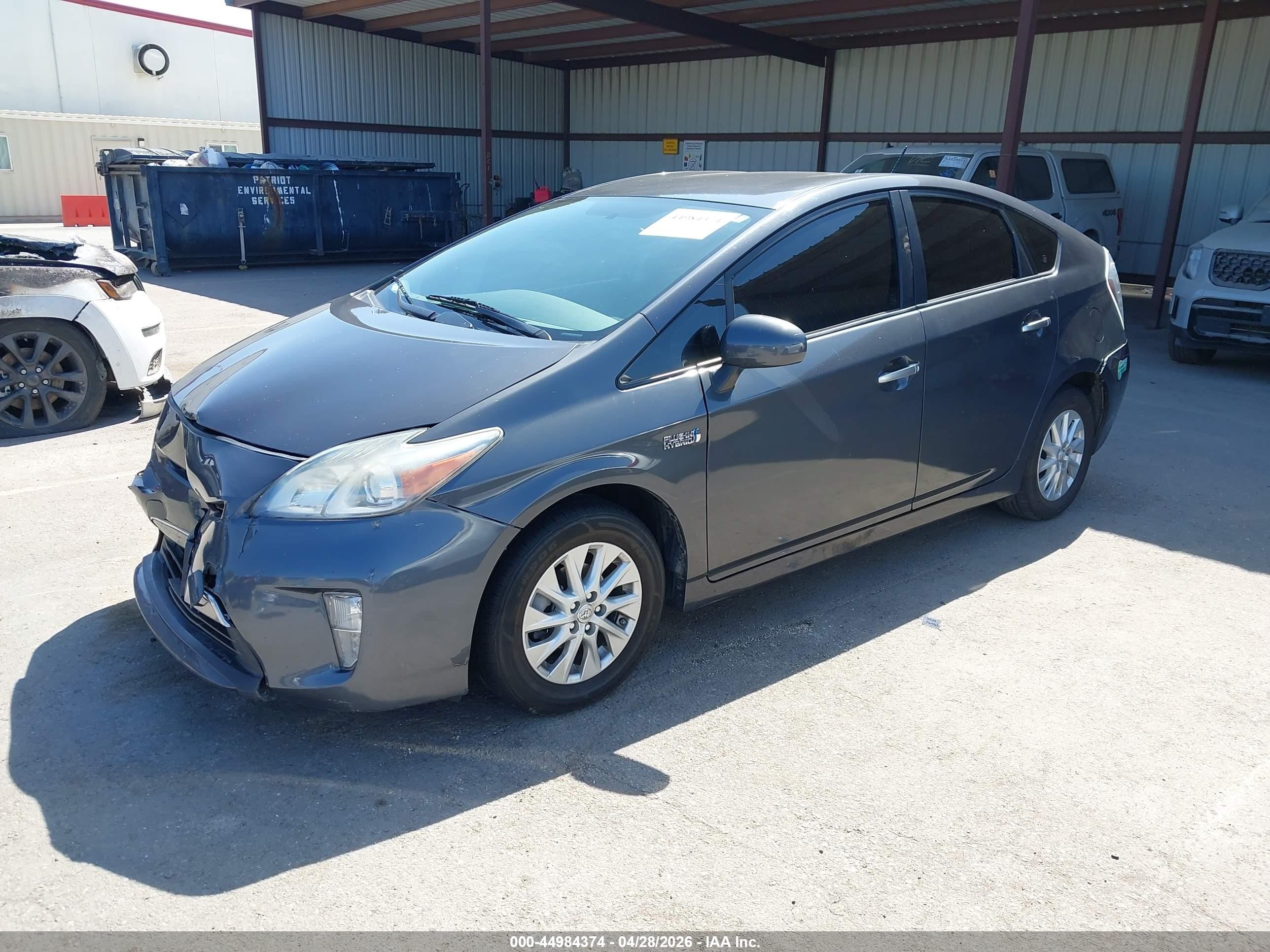 2013 Toyota Prius Plug-in   Gray vin: JTDKN3DPXD3041565