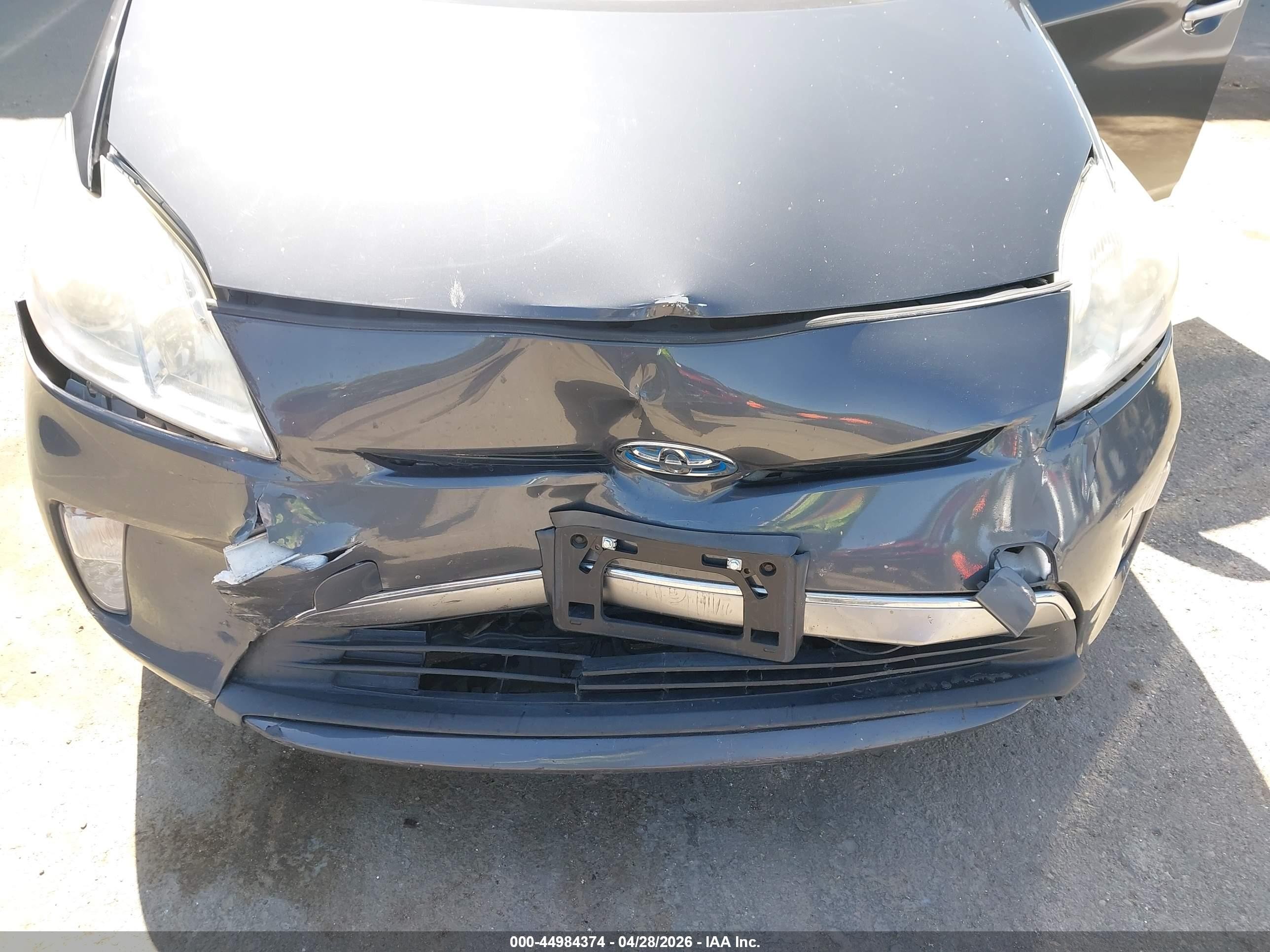 2013 Toyota Prius Plug-in   Gray vin: JTDKN3DPXD3041565