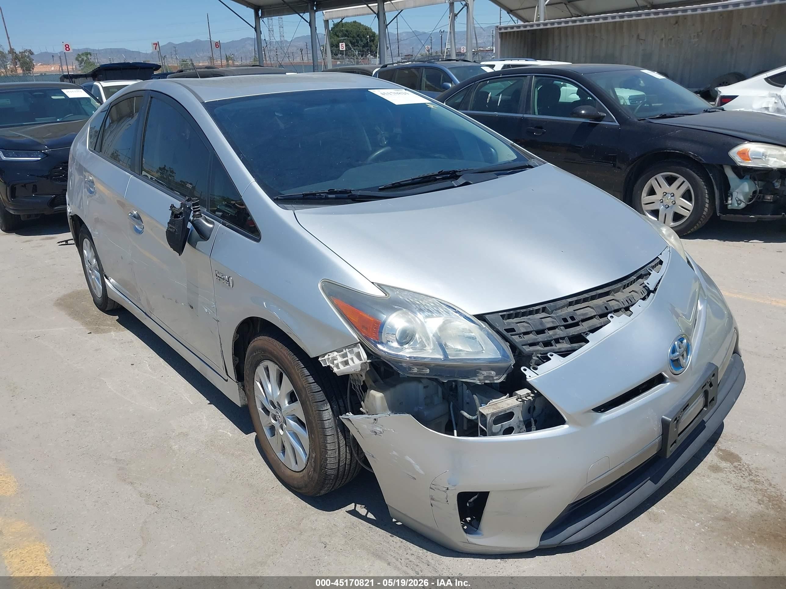 2014 Toyota Prius Plug-in   Gray vin: JTDKN3DPXE3058089
