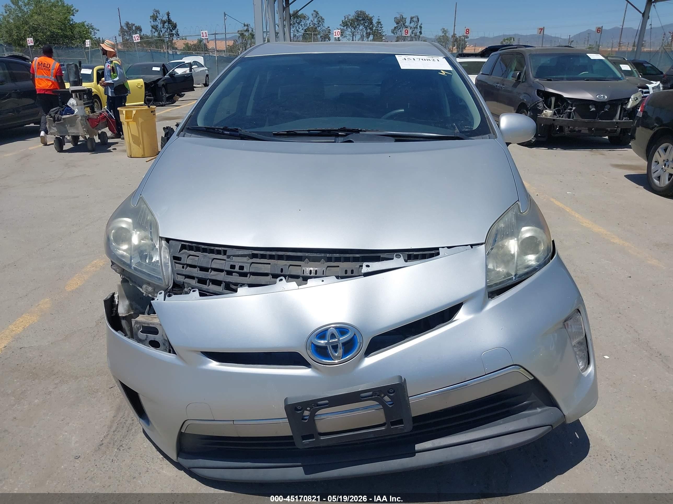 2014 Toyota Prius Plug-in   Gray vin: JTDKN3DPXE3058089