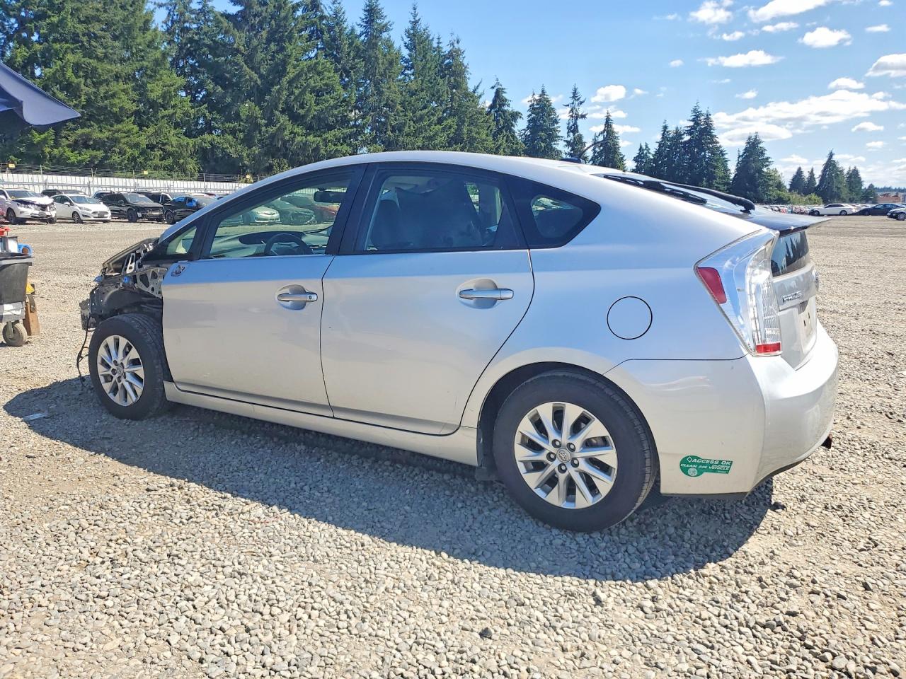 2014 Toyota Prius Plug-in Hybrid Base Silver vin: JTDKN3DPXE3058464