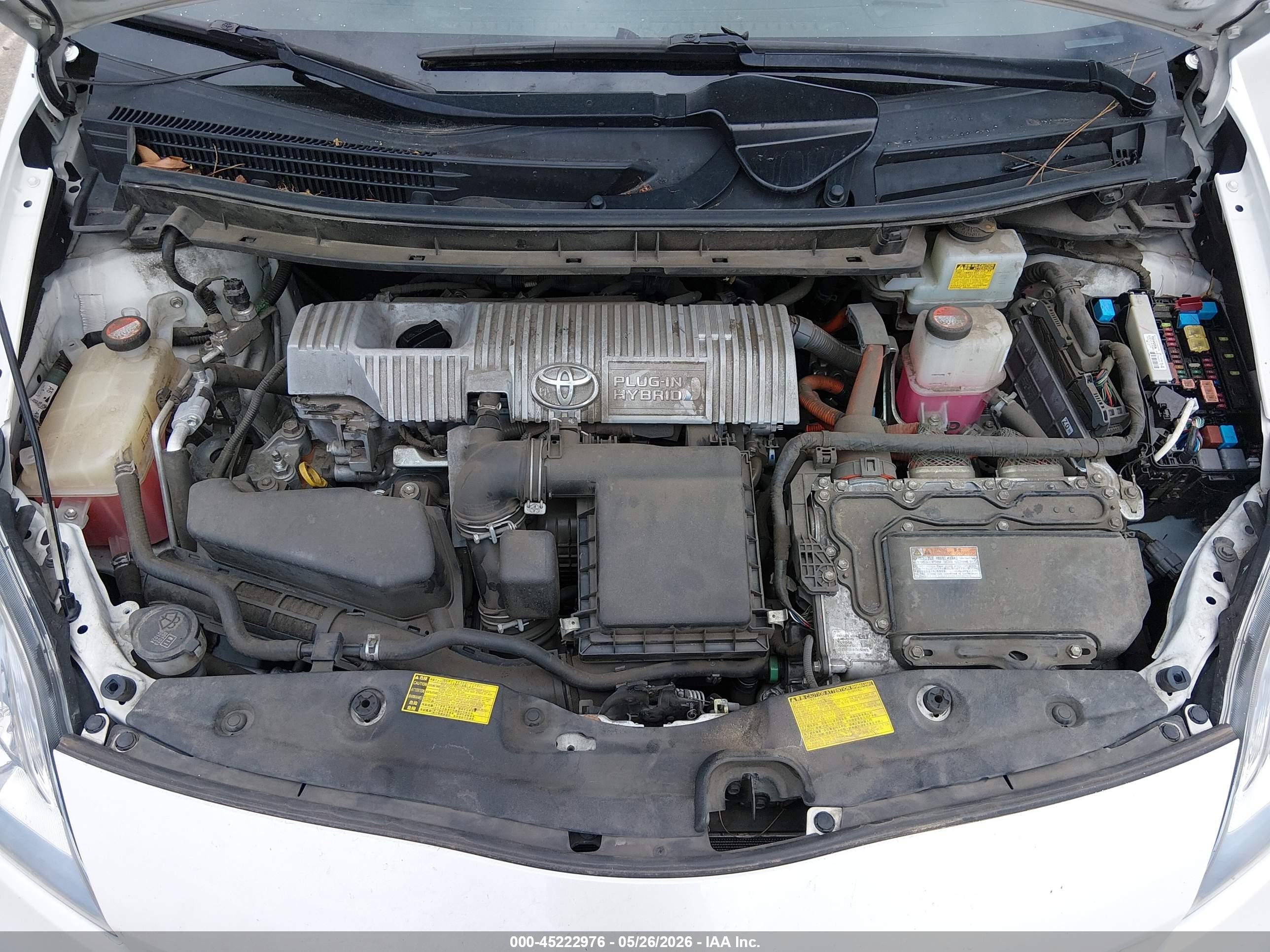 2014 Toyota Prius Plug-in Advanced White vin: JTDKN3DPXE3063020