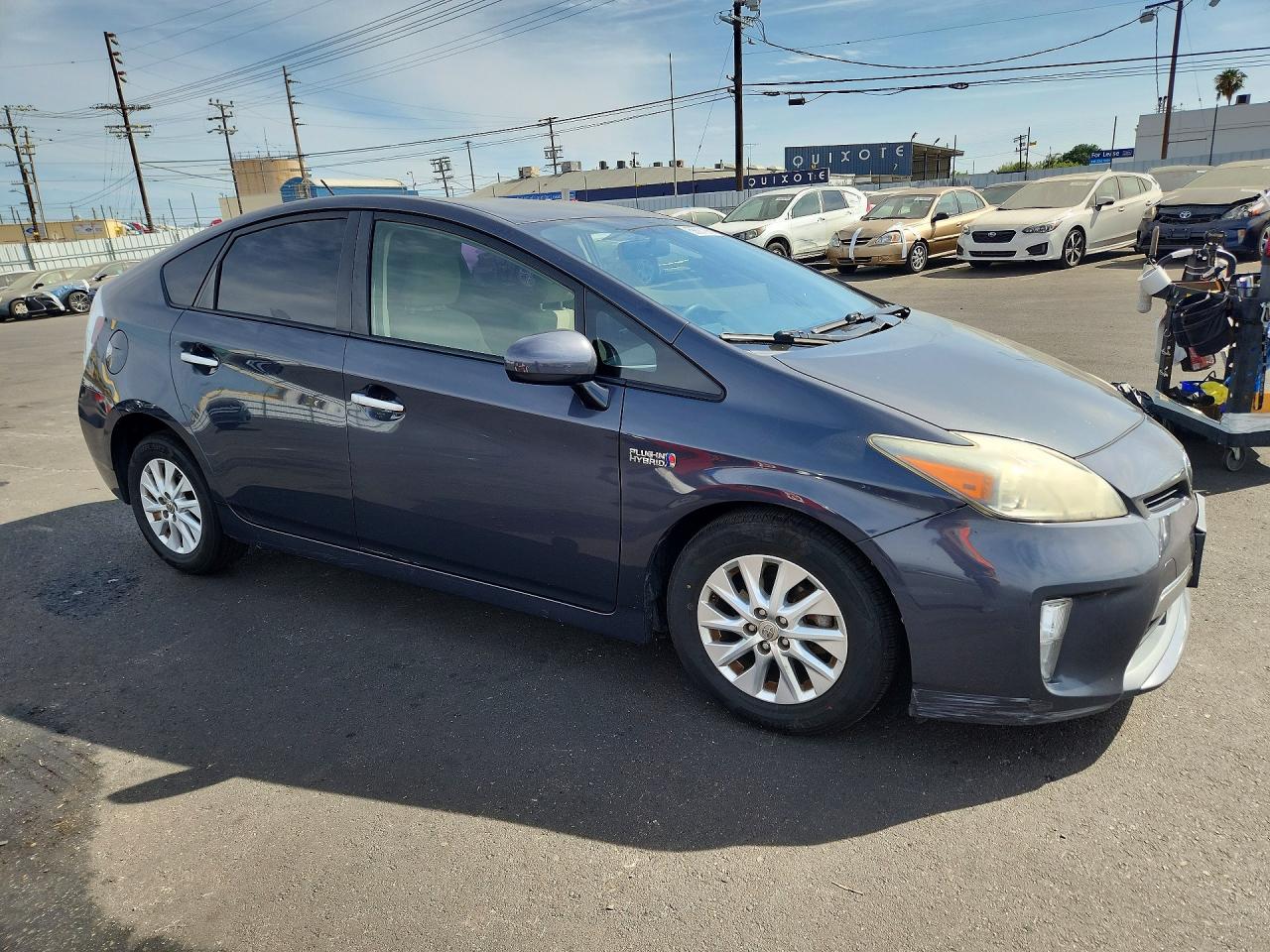 2015 Toyota Prius Plug-in Hybrid Base Gray vin: JTDKN3DPXF3066677