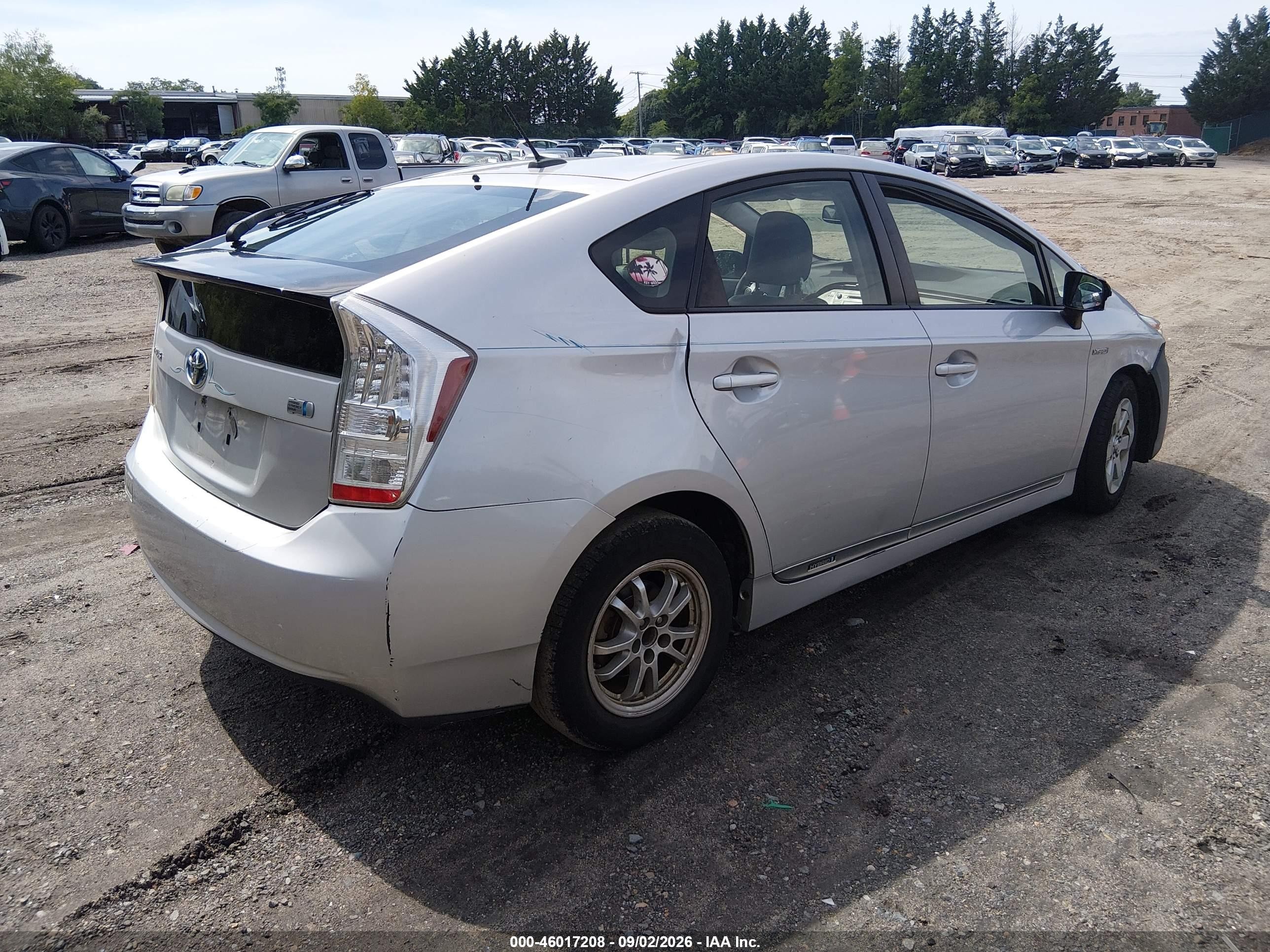 2010 Toyota Prius Iv Silver vin: JTDKN3DU0A0004737
